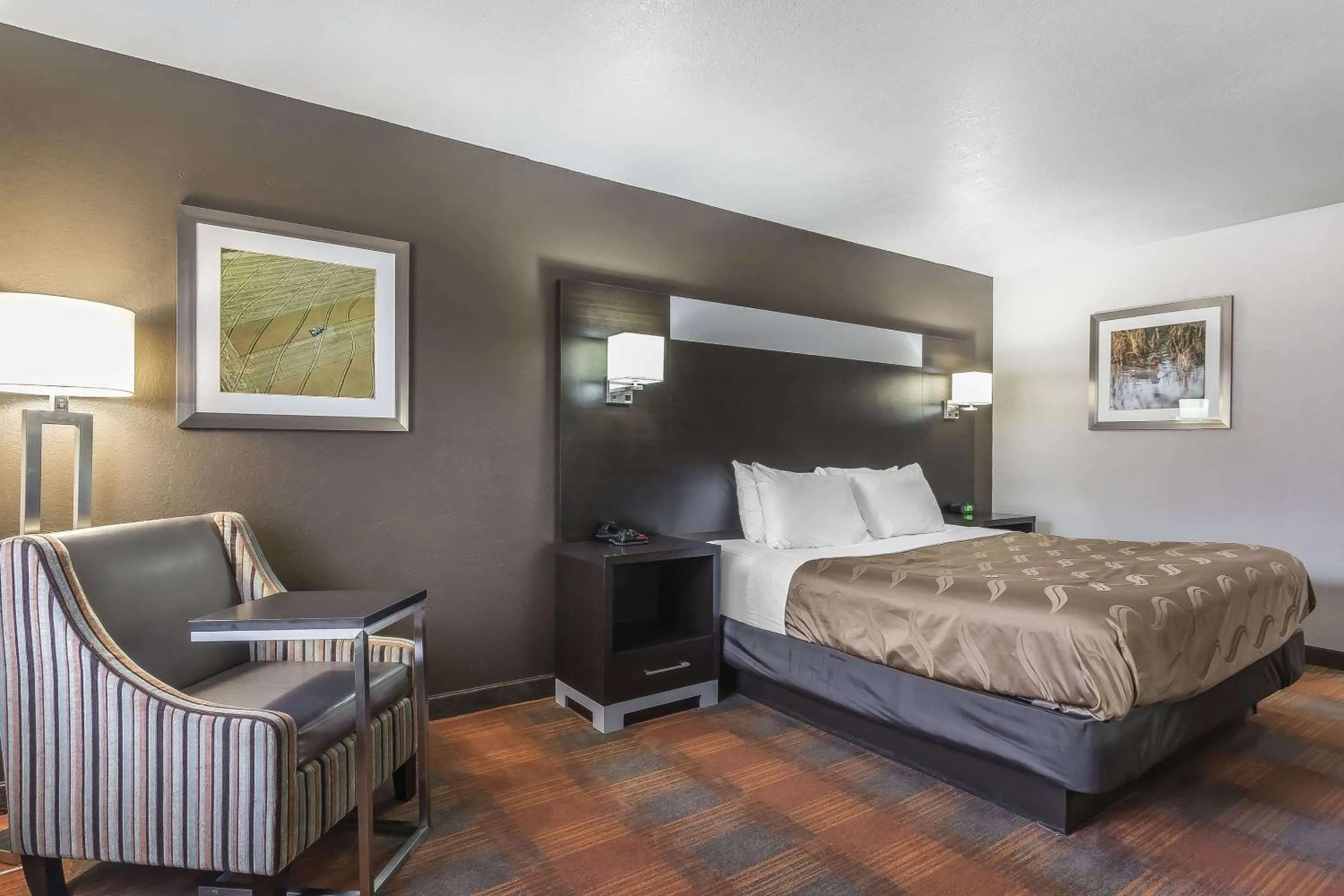 Photo of the whole room, Bed in Quality Inn & Suites Stuttgart North