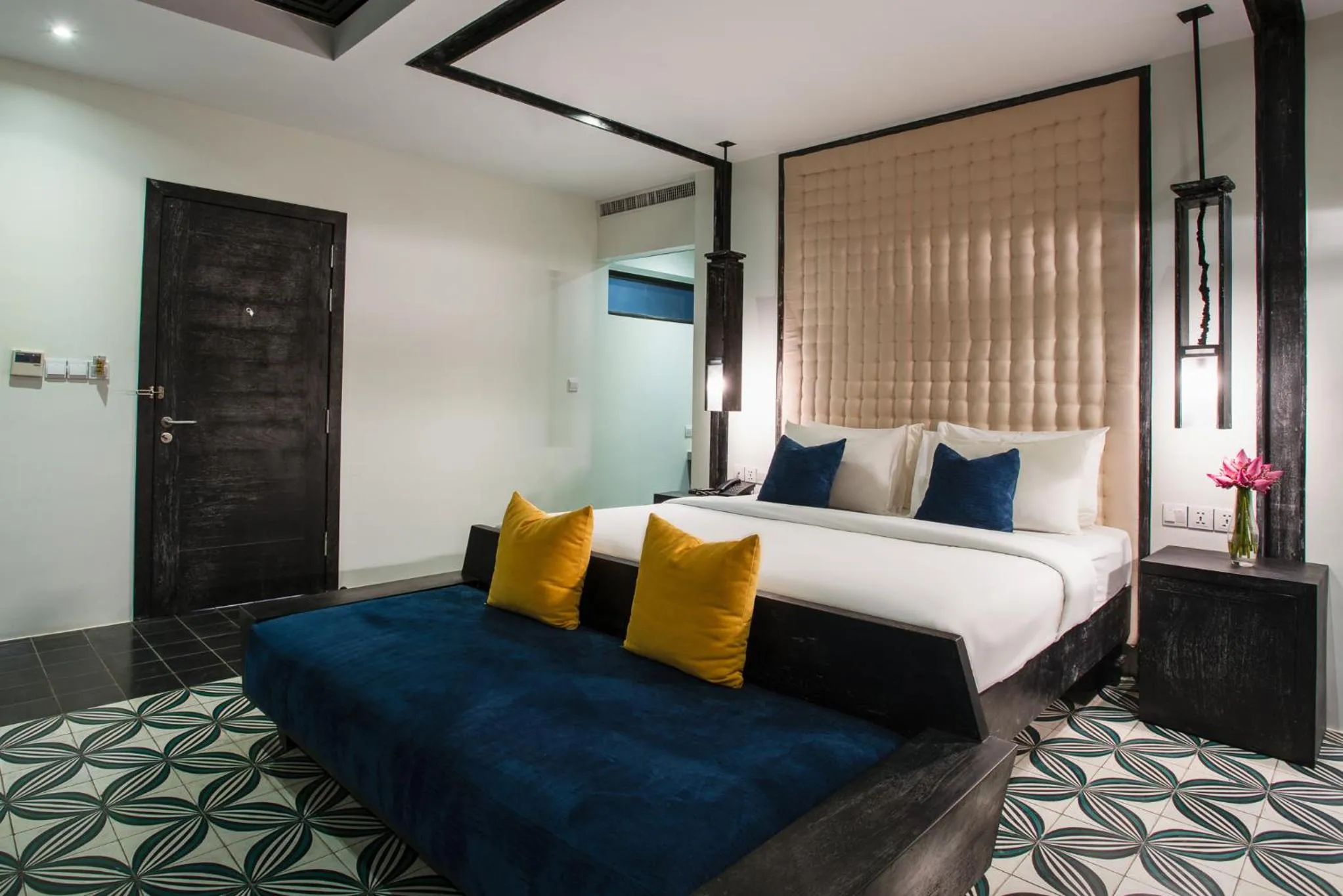 Photo of the whole room, Bed in Monthara Angkor Residence