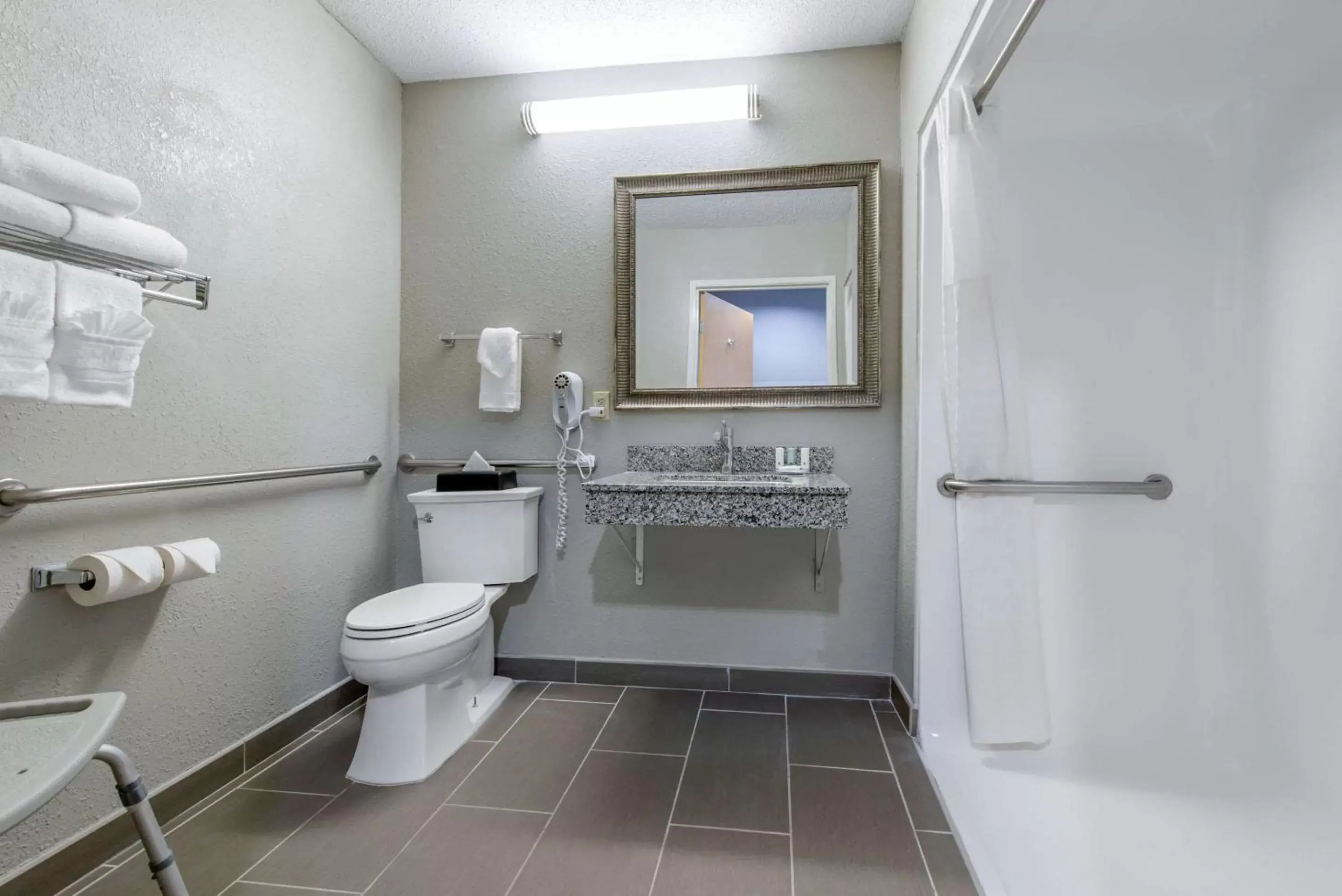 Bathroom in Quality Inn Indianapolis-Brownsburg - Indianapolis West