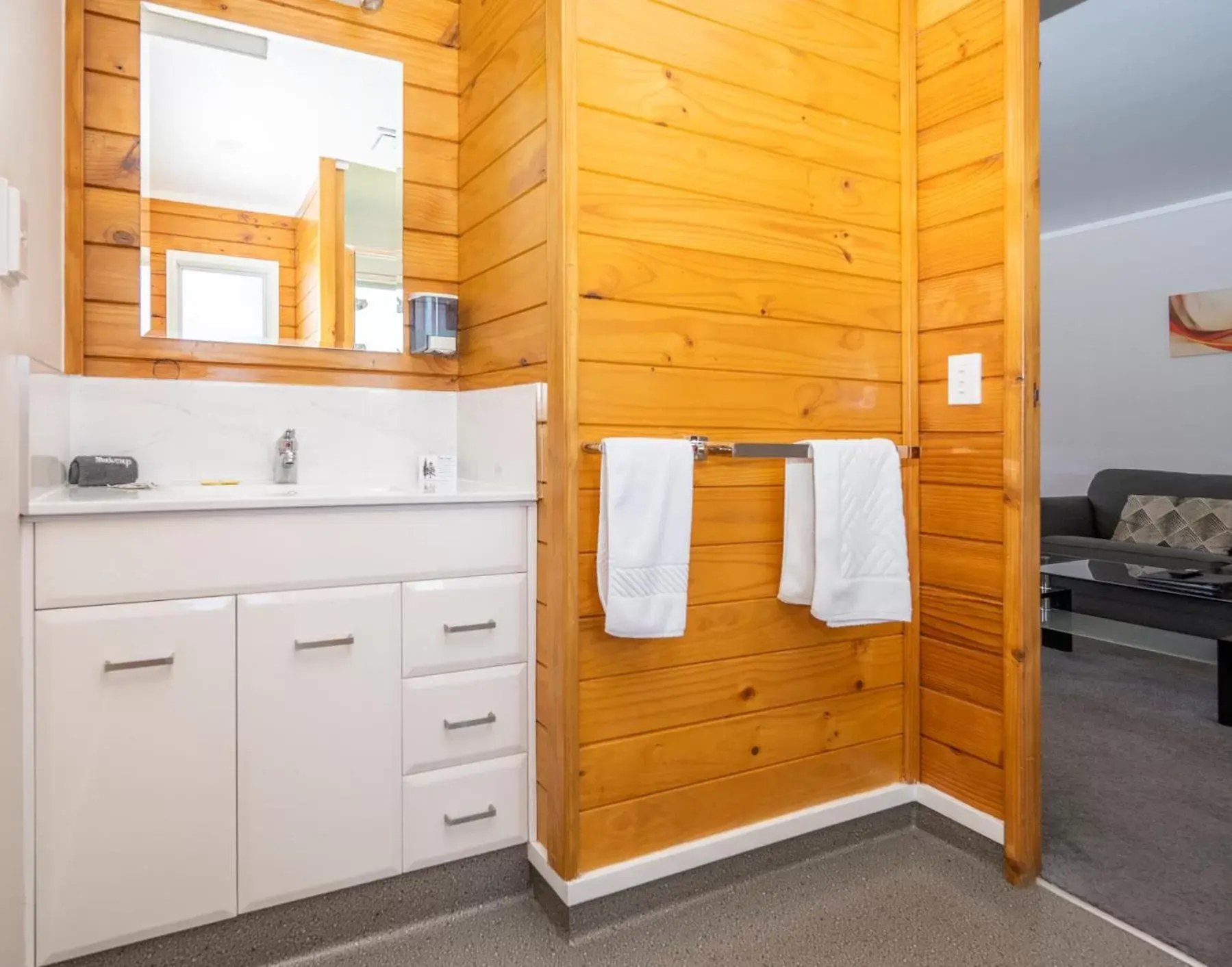 Bathroom in Tudor Park Motel