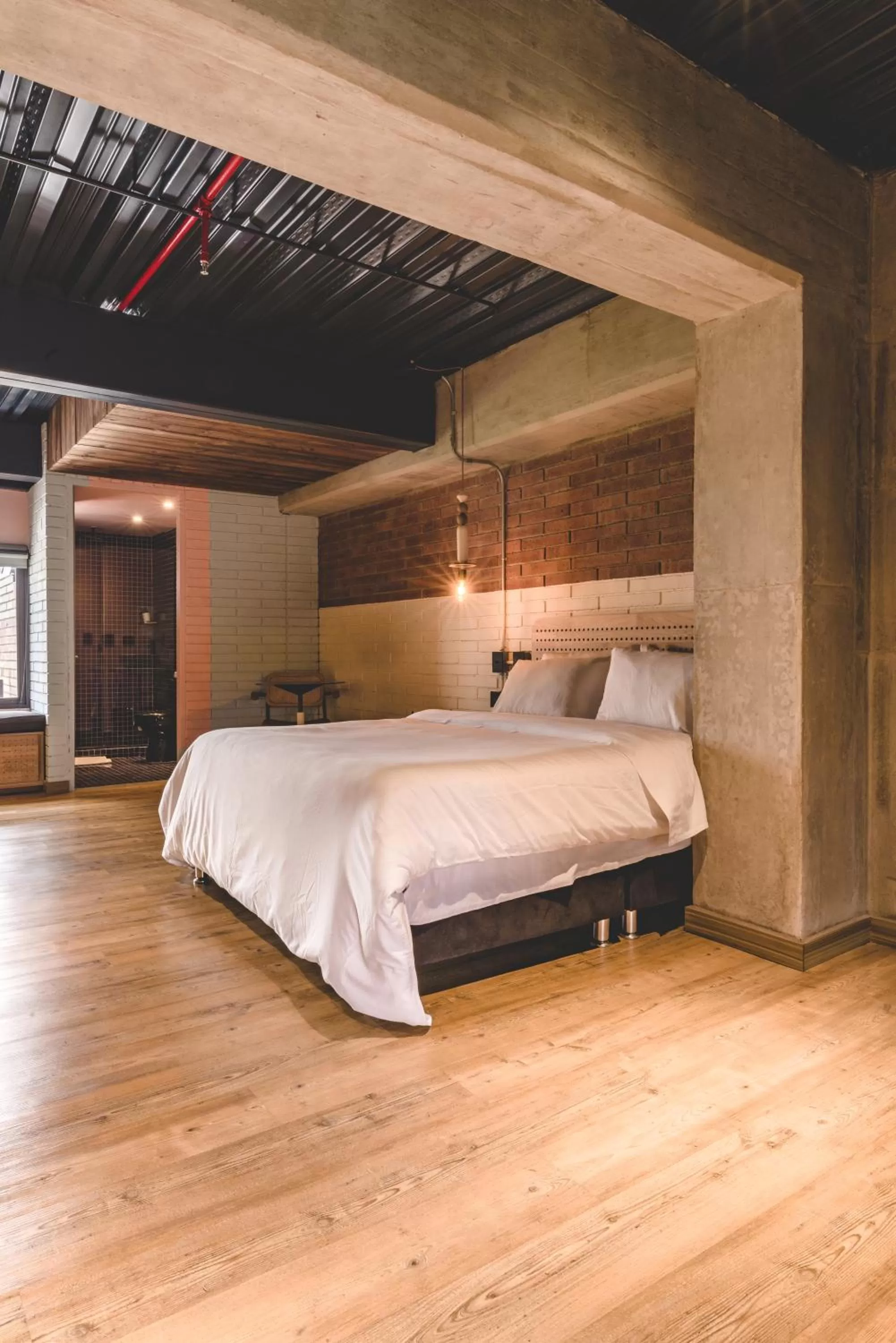 Photo of the whole room, Bed in The Somos Beats Hotel & Rooftop