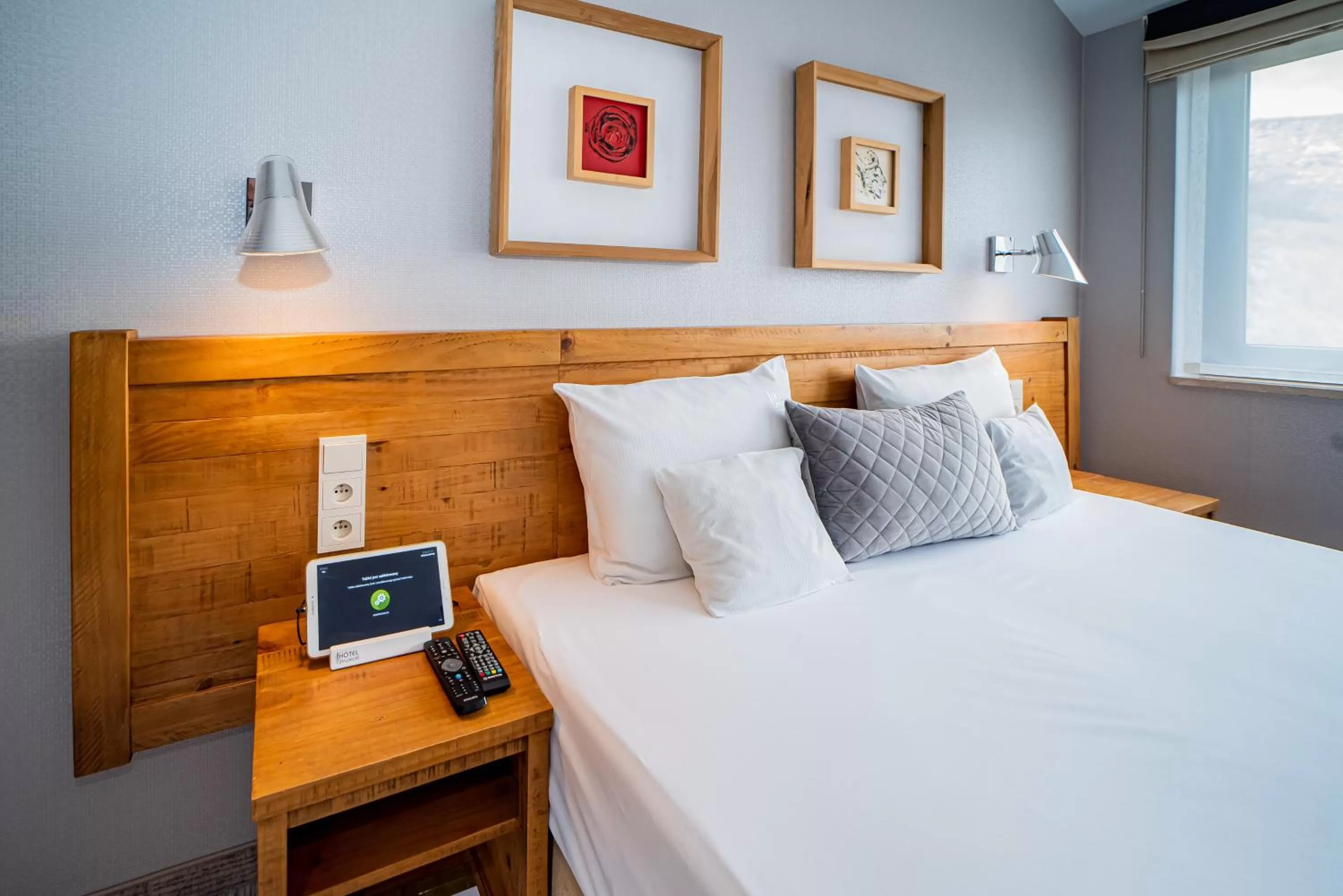 Bed in Hotel Żywiecki Medical SPA & Sport Żywiec