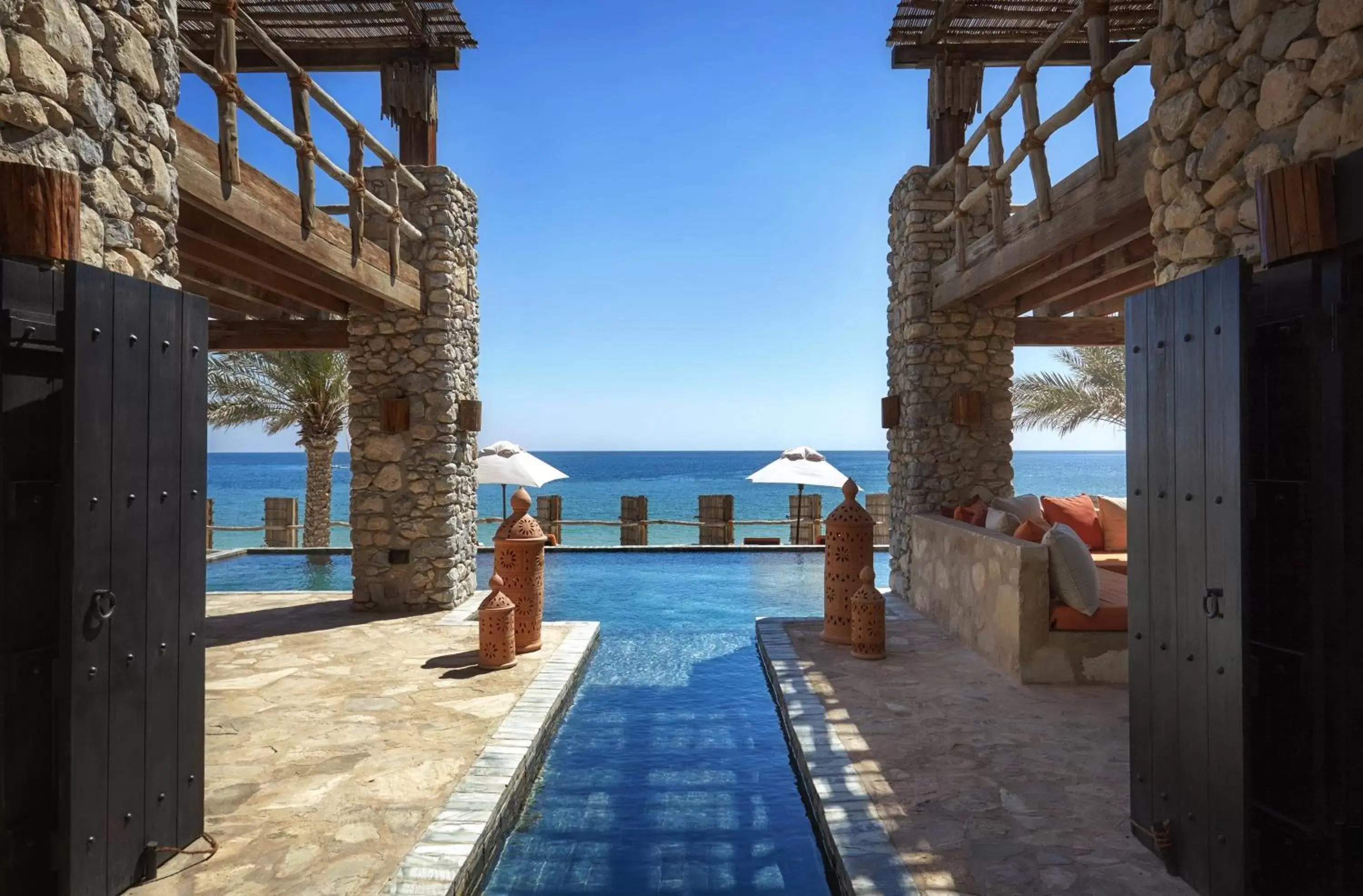 Sea view, Swimming Pool in Six Senses Zighy Bay