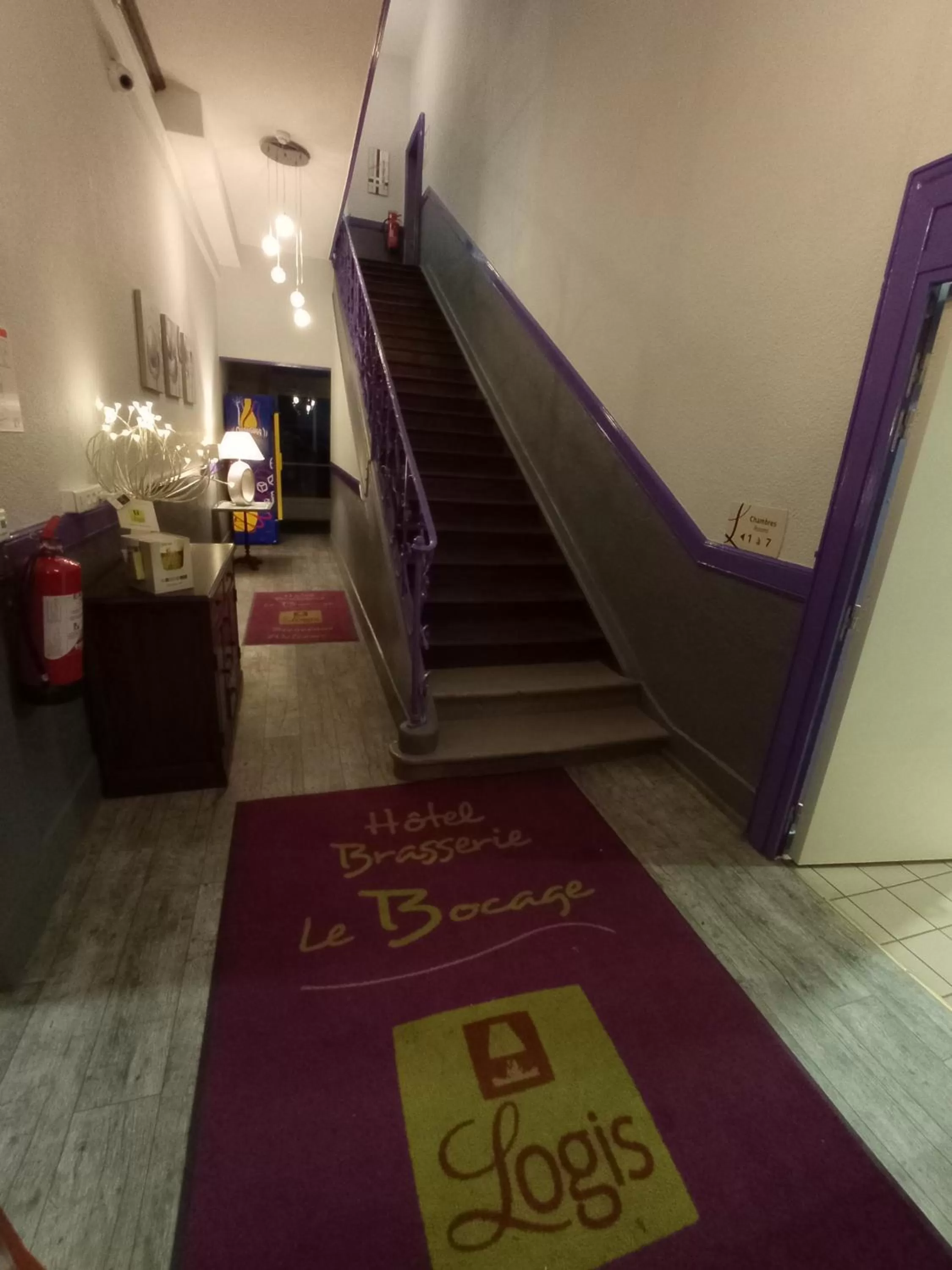 Lobby or reception in Logis Le Bocage