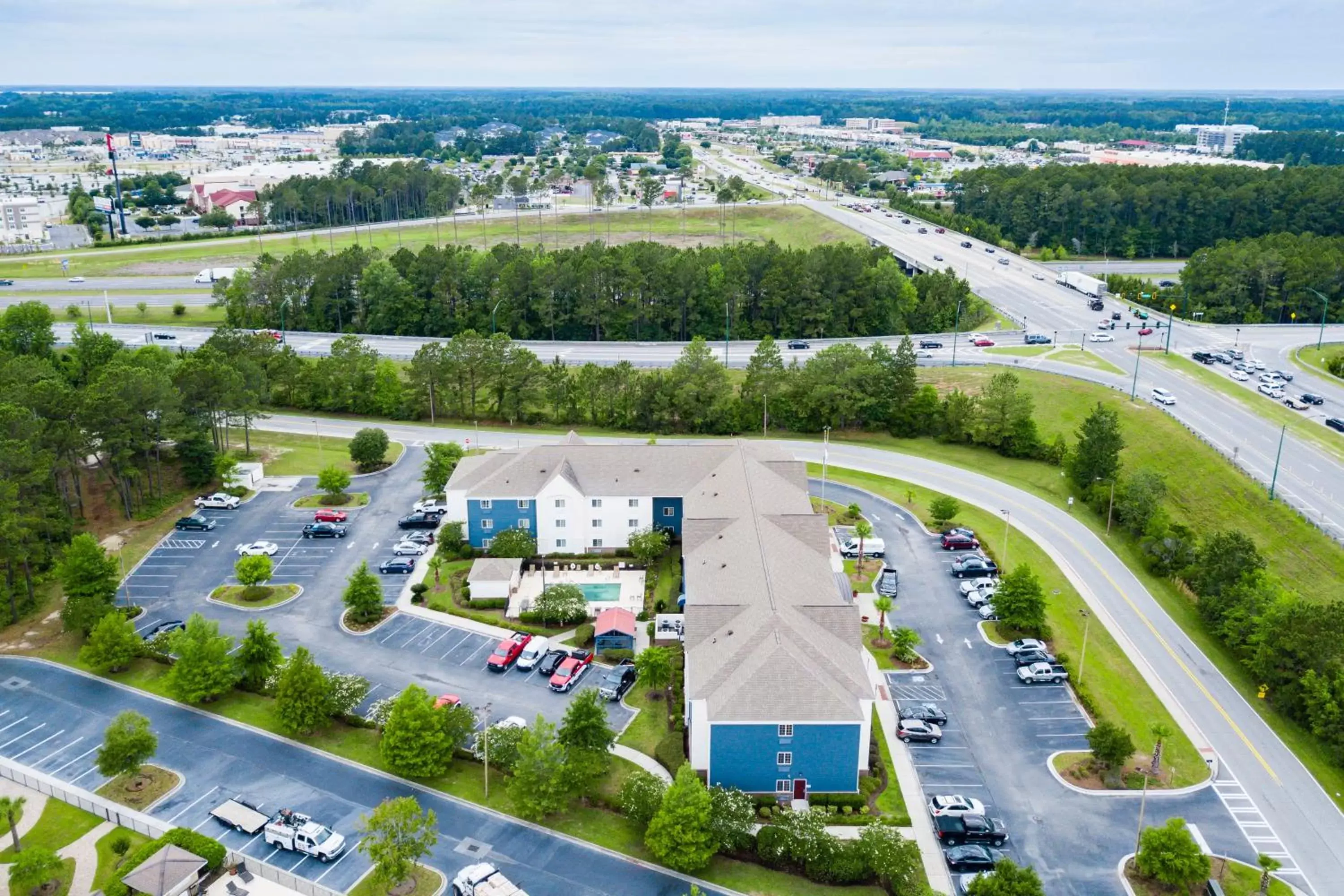 Property building, Bird's-eye View in Candlewood Suites Savannah Airport, an IHG Hotel