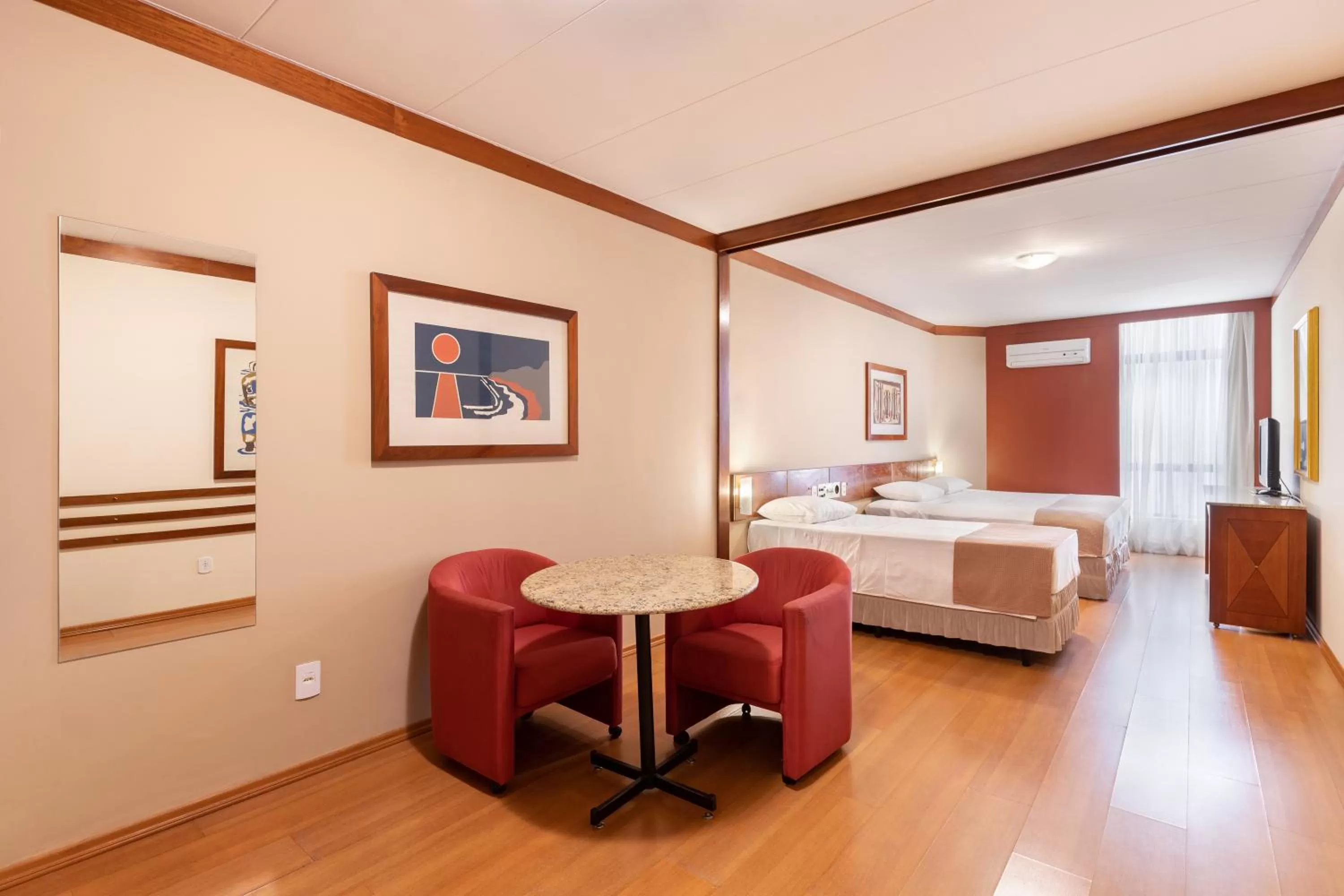 Bed in Hotel Crystal