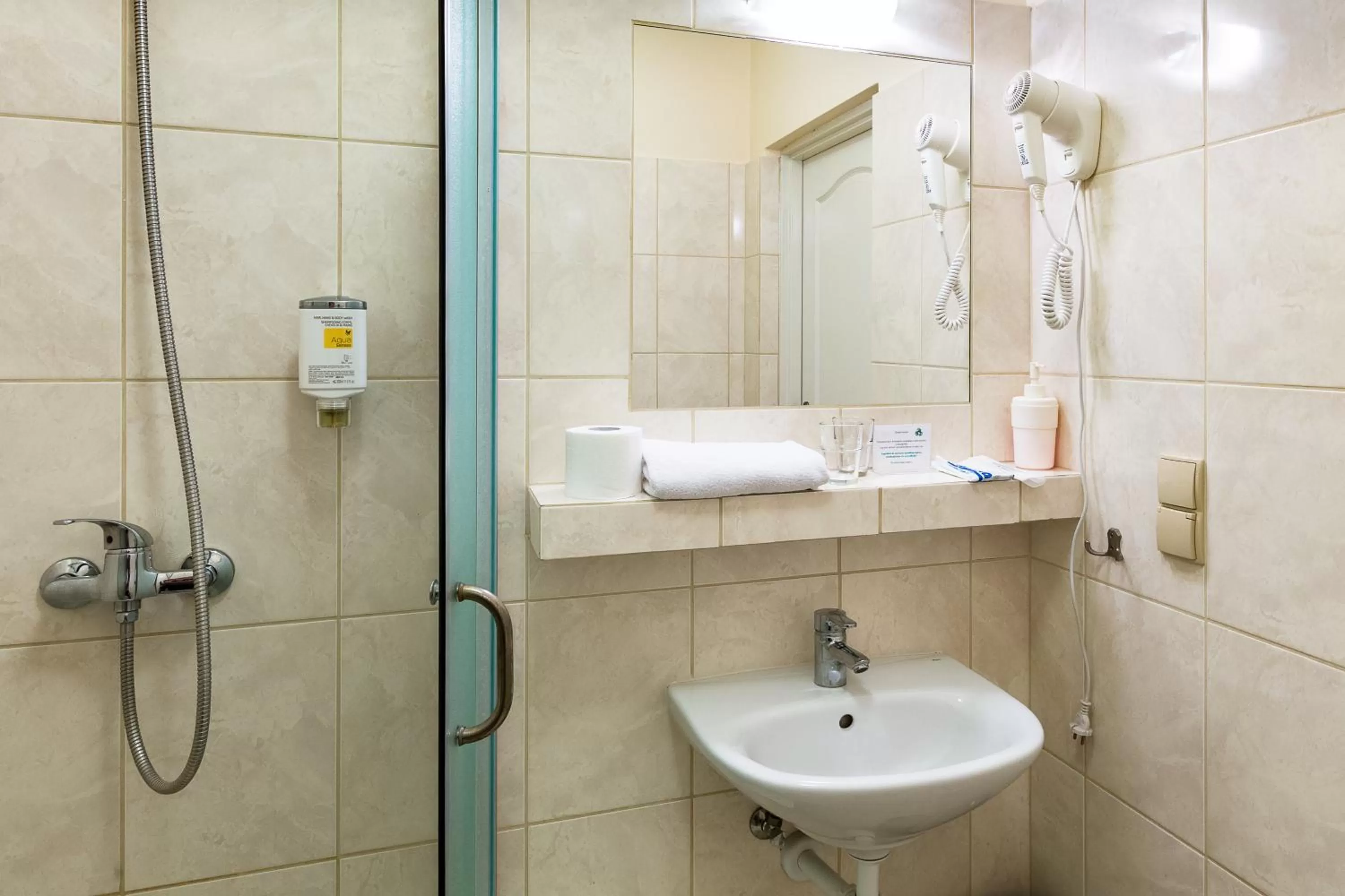 Shower in Hotel Przystanek Torun