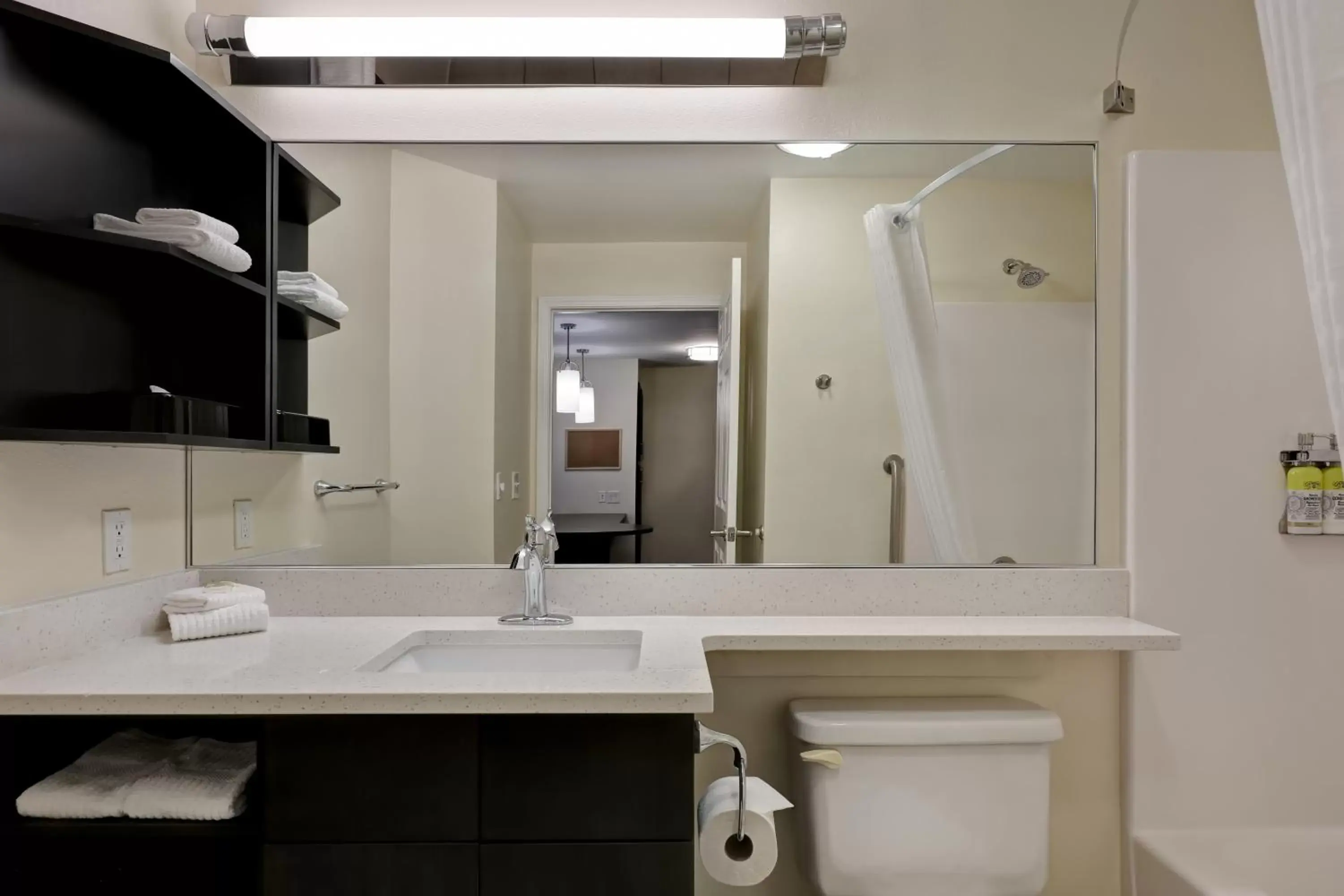 Bathroom in Candlewood Suites Indianapolis - South, an IHG Hotel