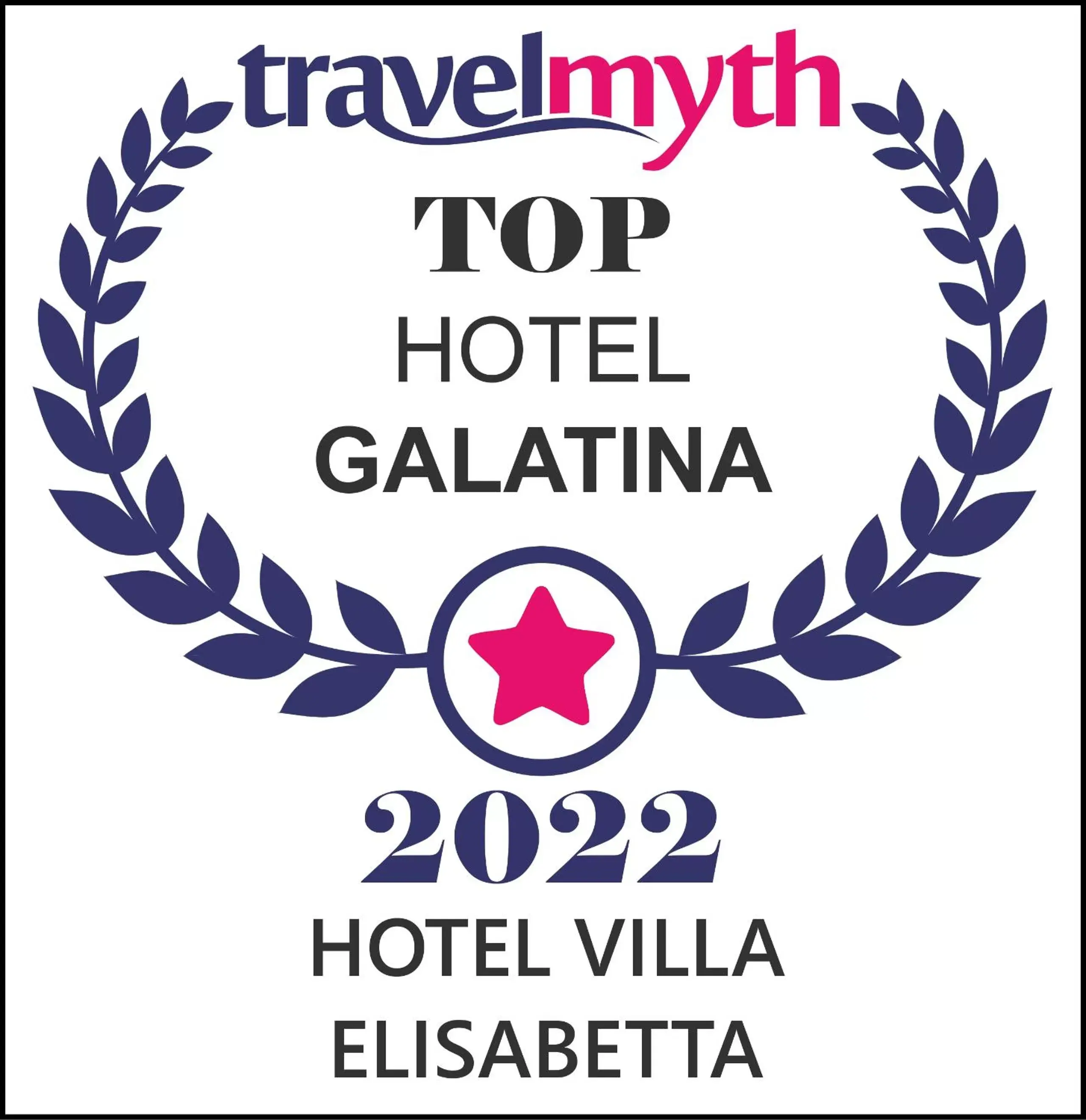 Certificate/Award in Hotel Villa Elisabetta