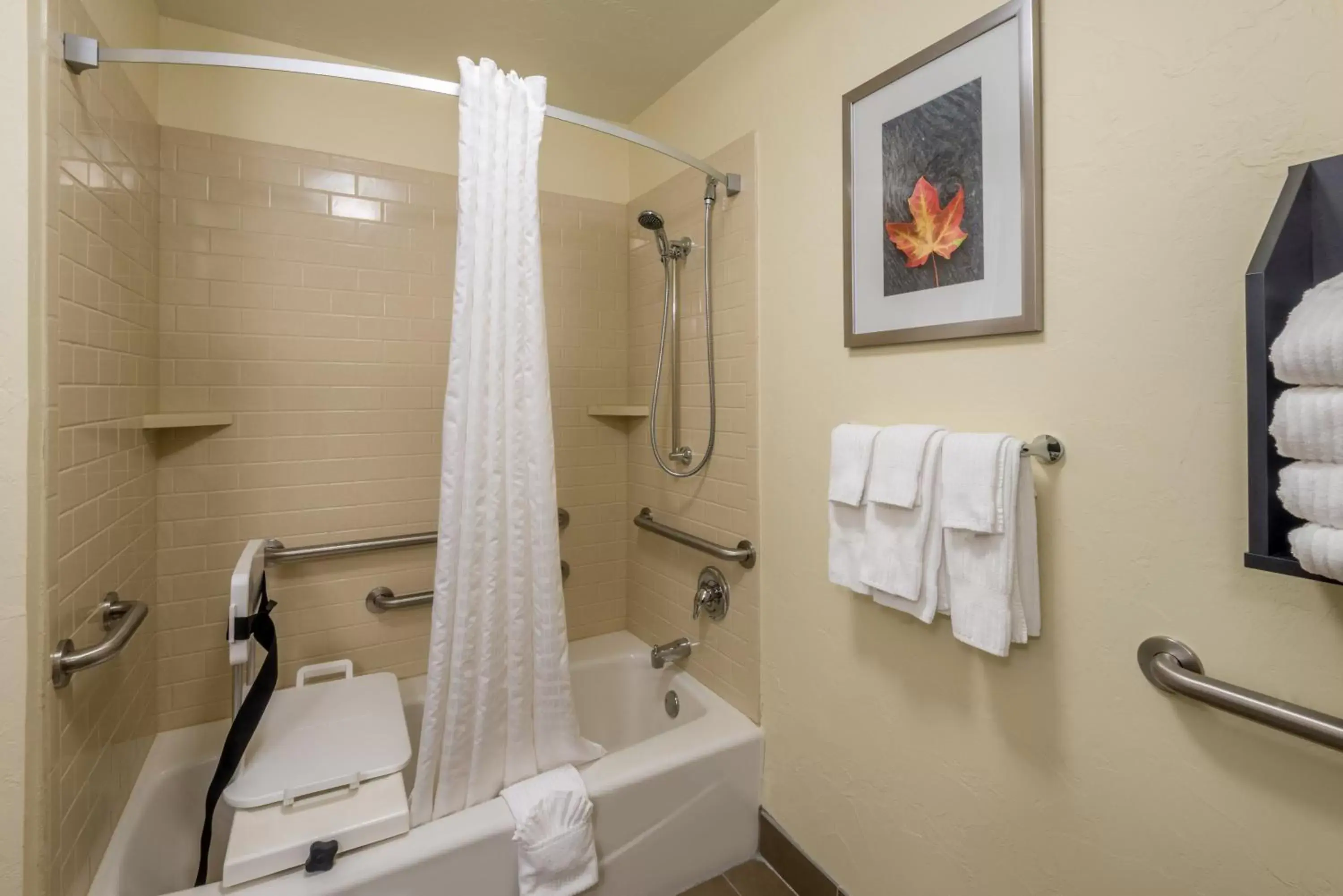 Bathroom in Candlewood Suites Del City, an IHG Hotel