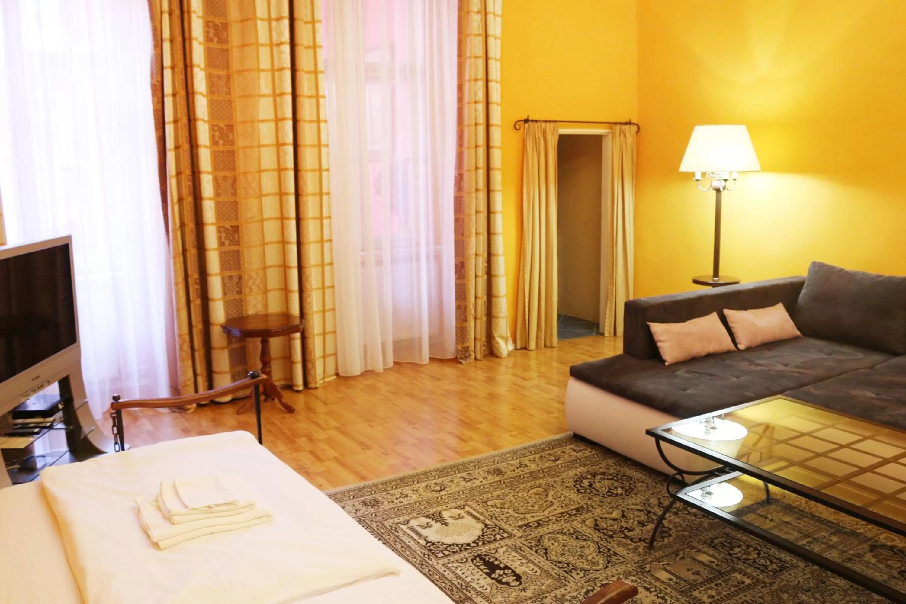 Living room, Bed in Residence Seven Angels