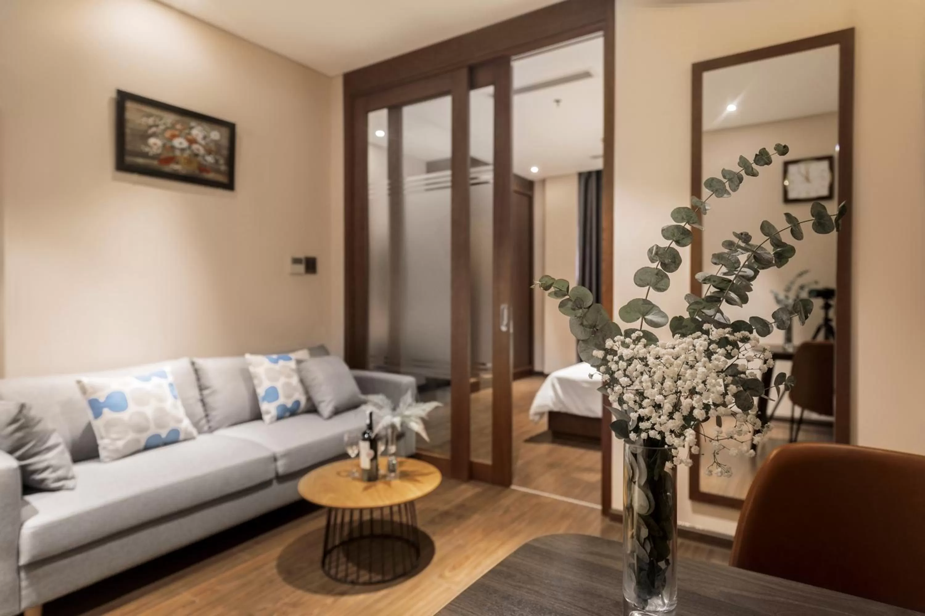 Living room in DHTS Business Hotel & Apartment