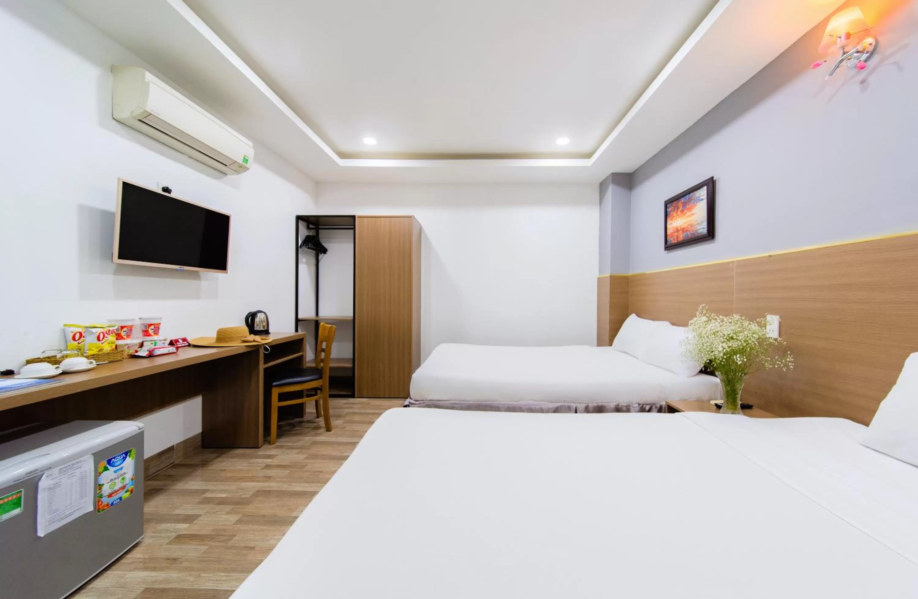 Bed in Arise Seaside Hotel