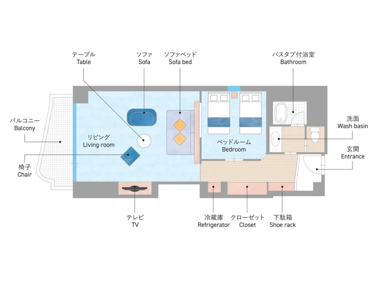 Photo of the whole room in Ito Hotel Juraku