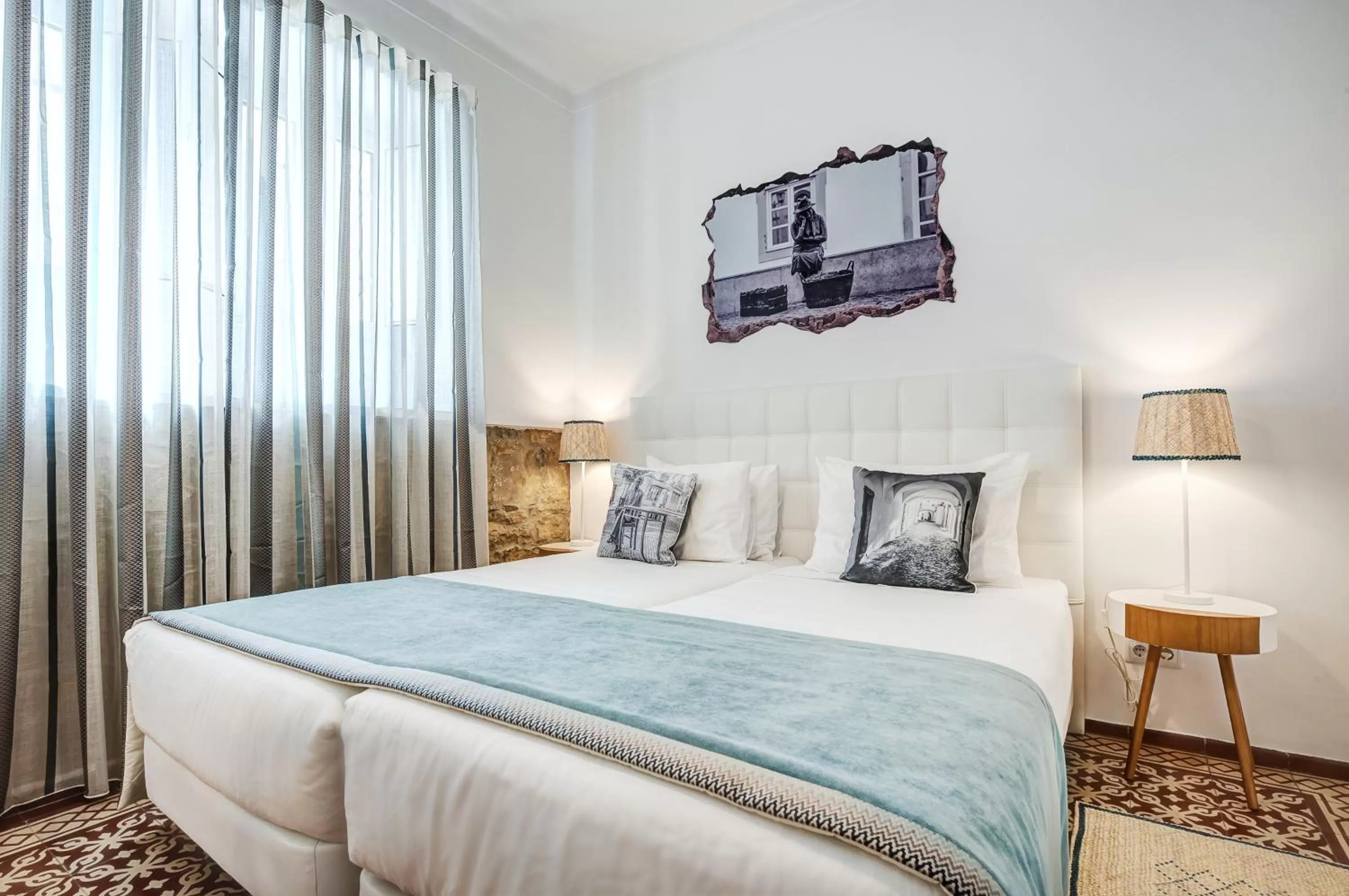 Bed in Loulé Coreto Guesthouse