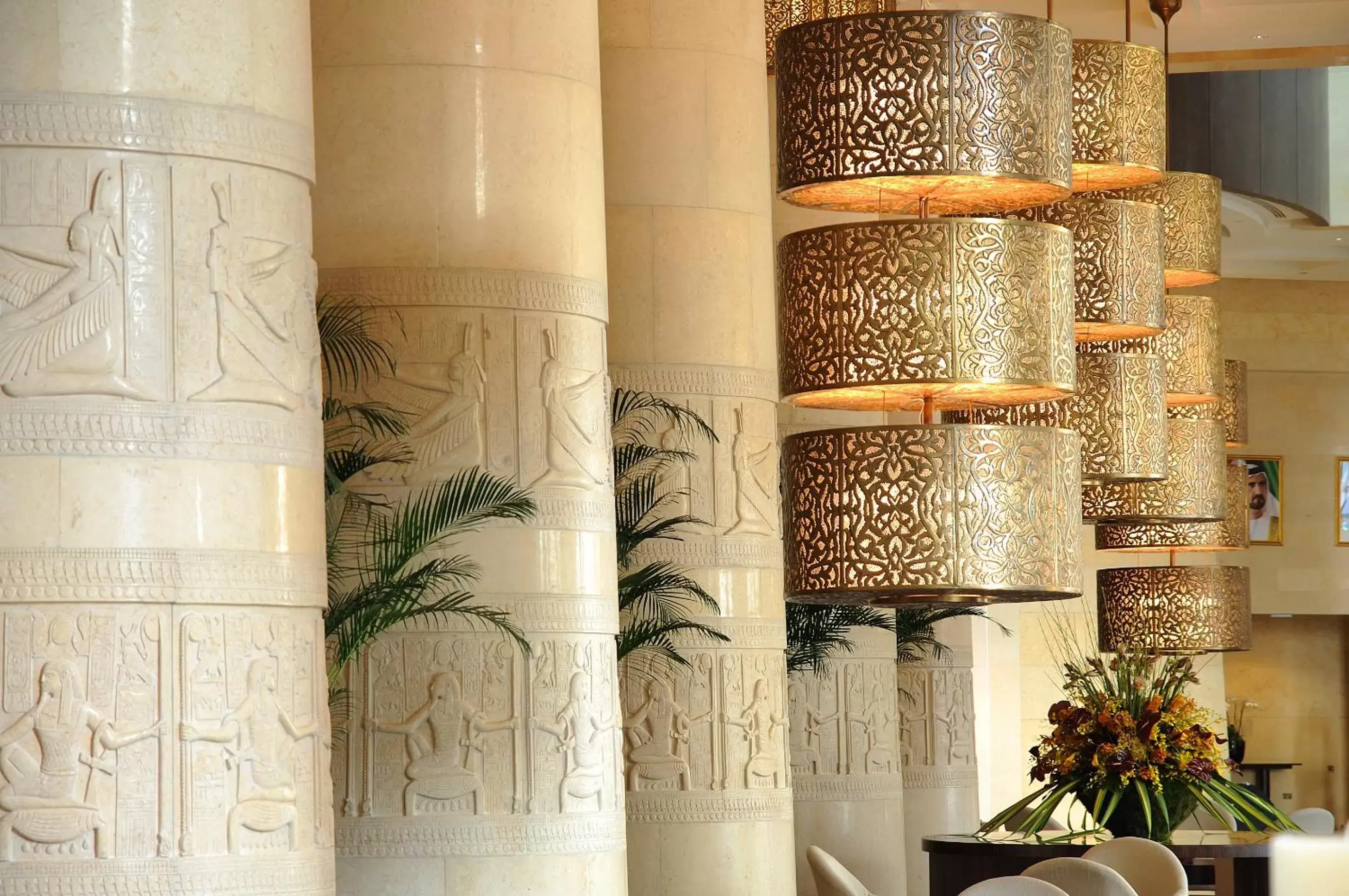Decorative detail in Raffles Dubai
