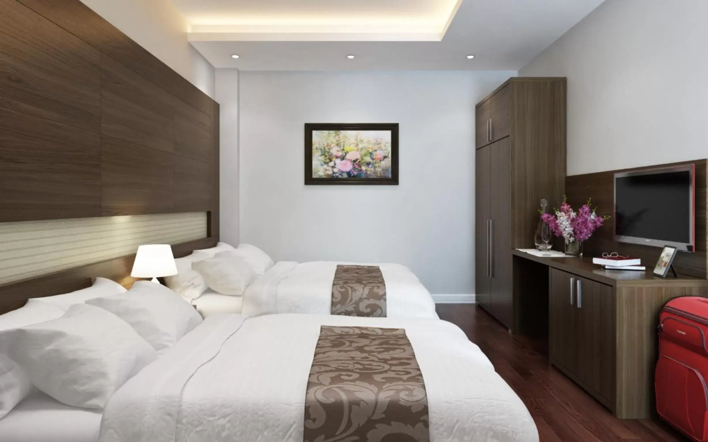 Photo of the whole room, Bed in Eco Luxury Hotel Hanoi