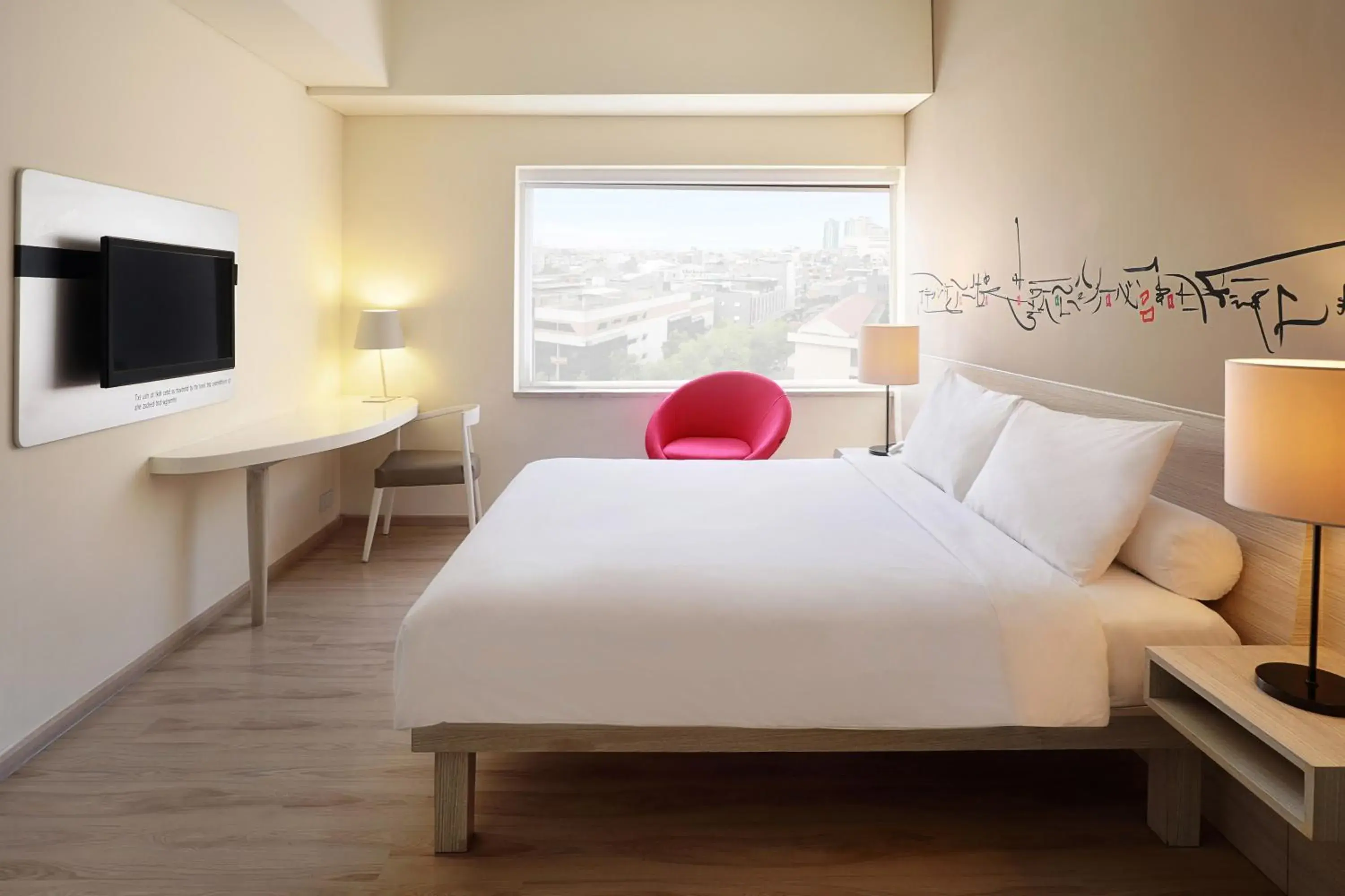 Bed in ibis Styles Jakarta Gajah Mada