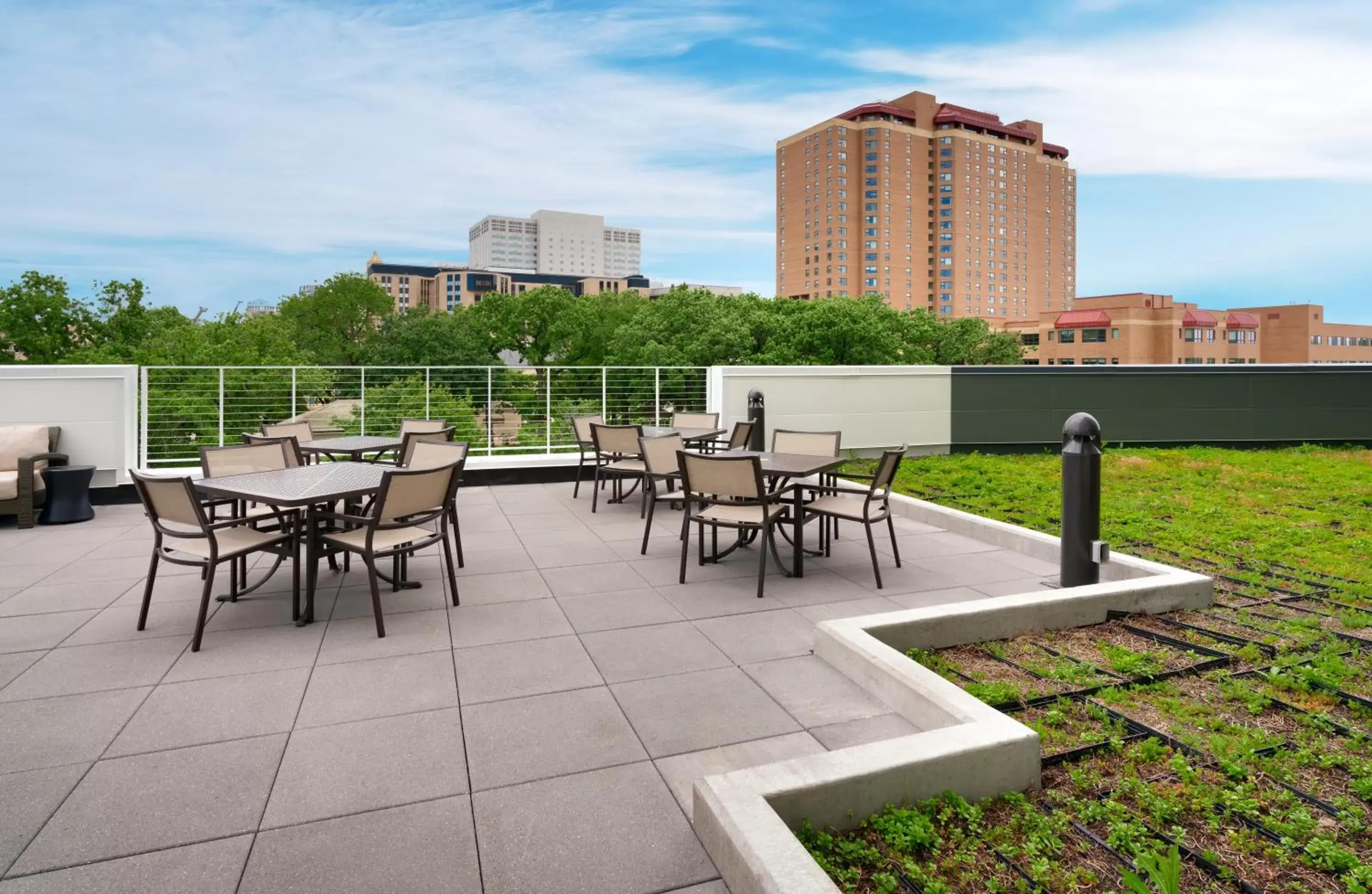 Patio in Hyatt House Rochester Mayo Clinic Area