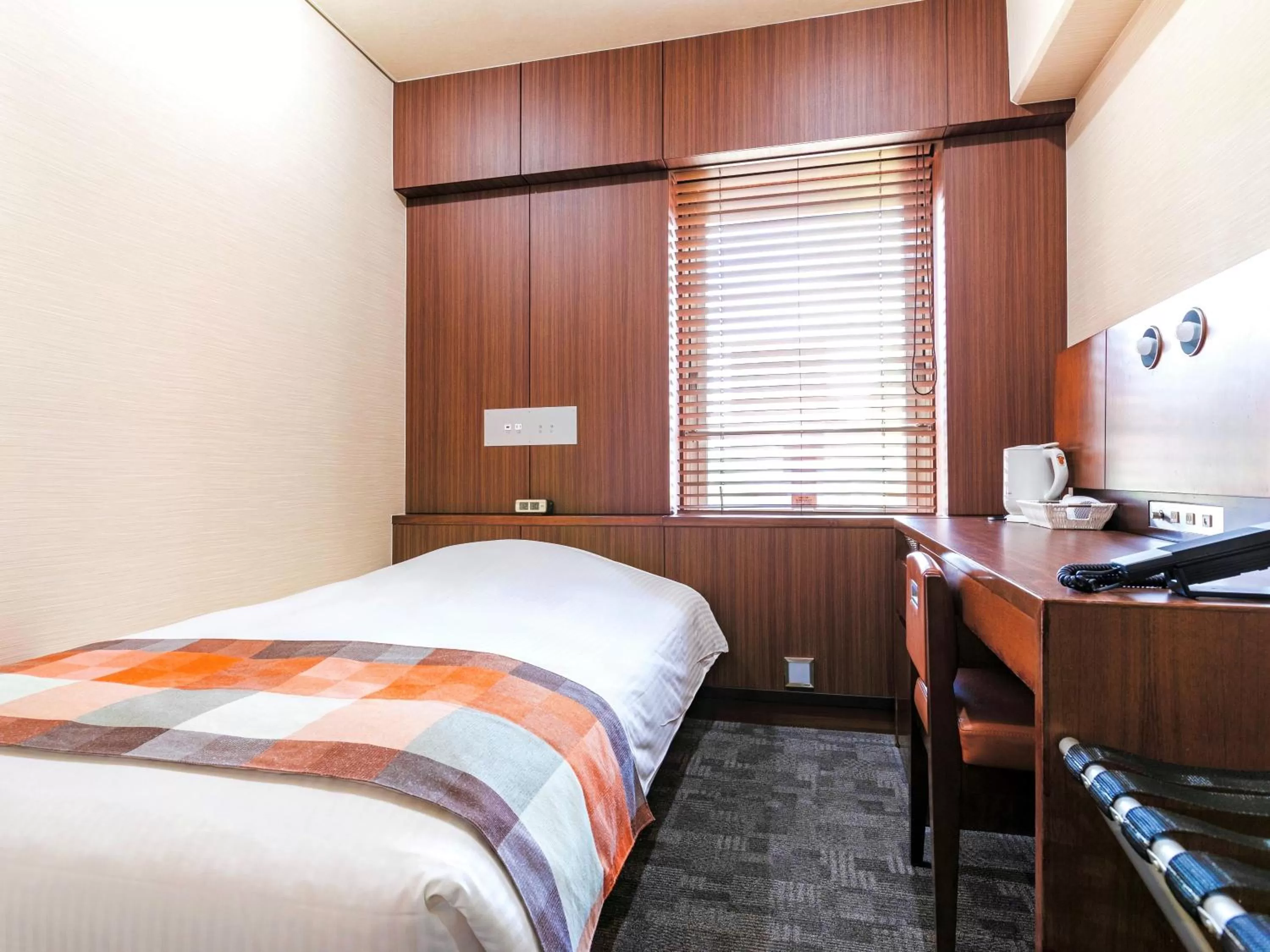 Bed in Central Hotel Okayama