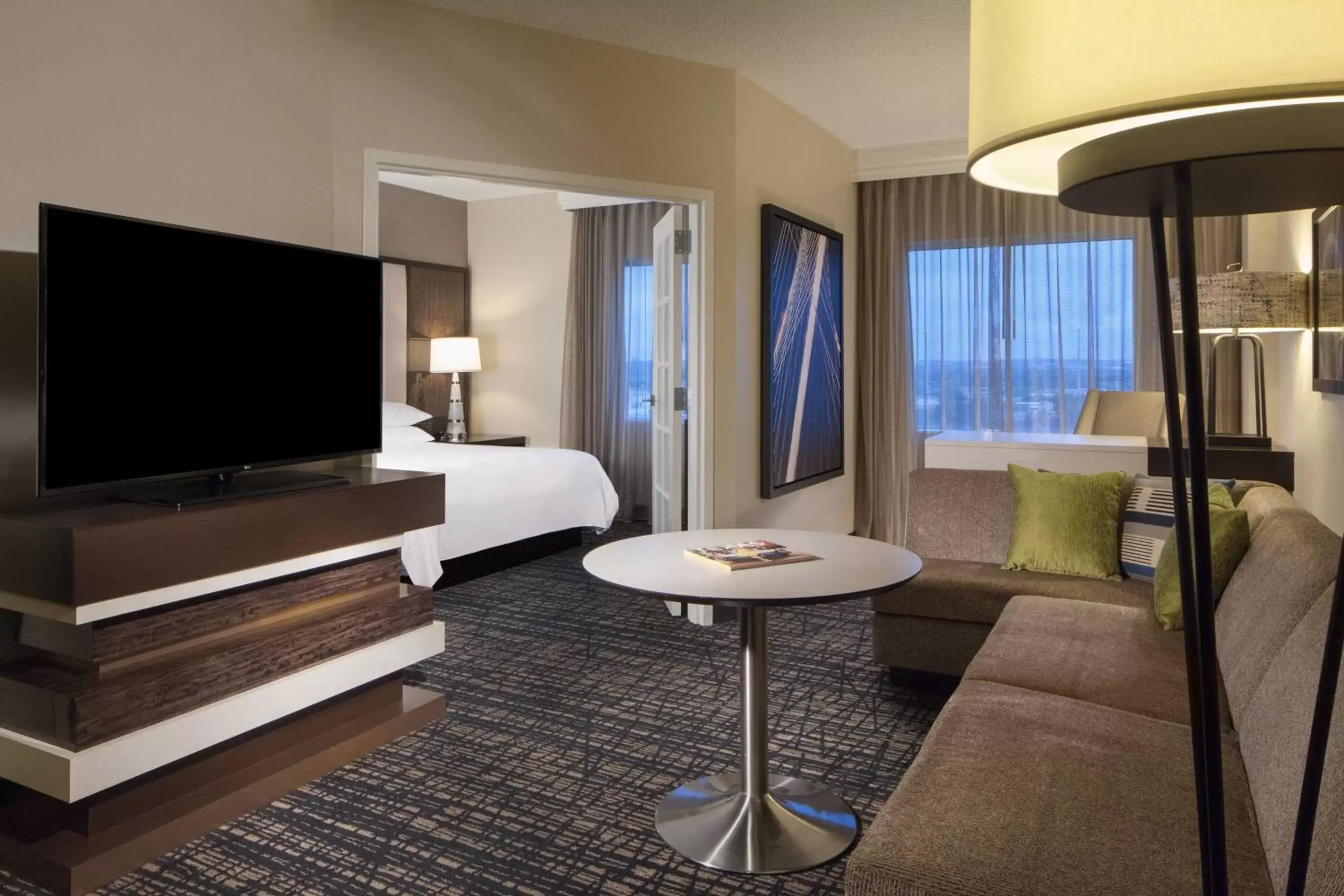 Bedroom, Seating Area in Dallas Marriott Suites Medical/Market Center