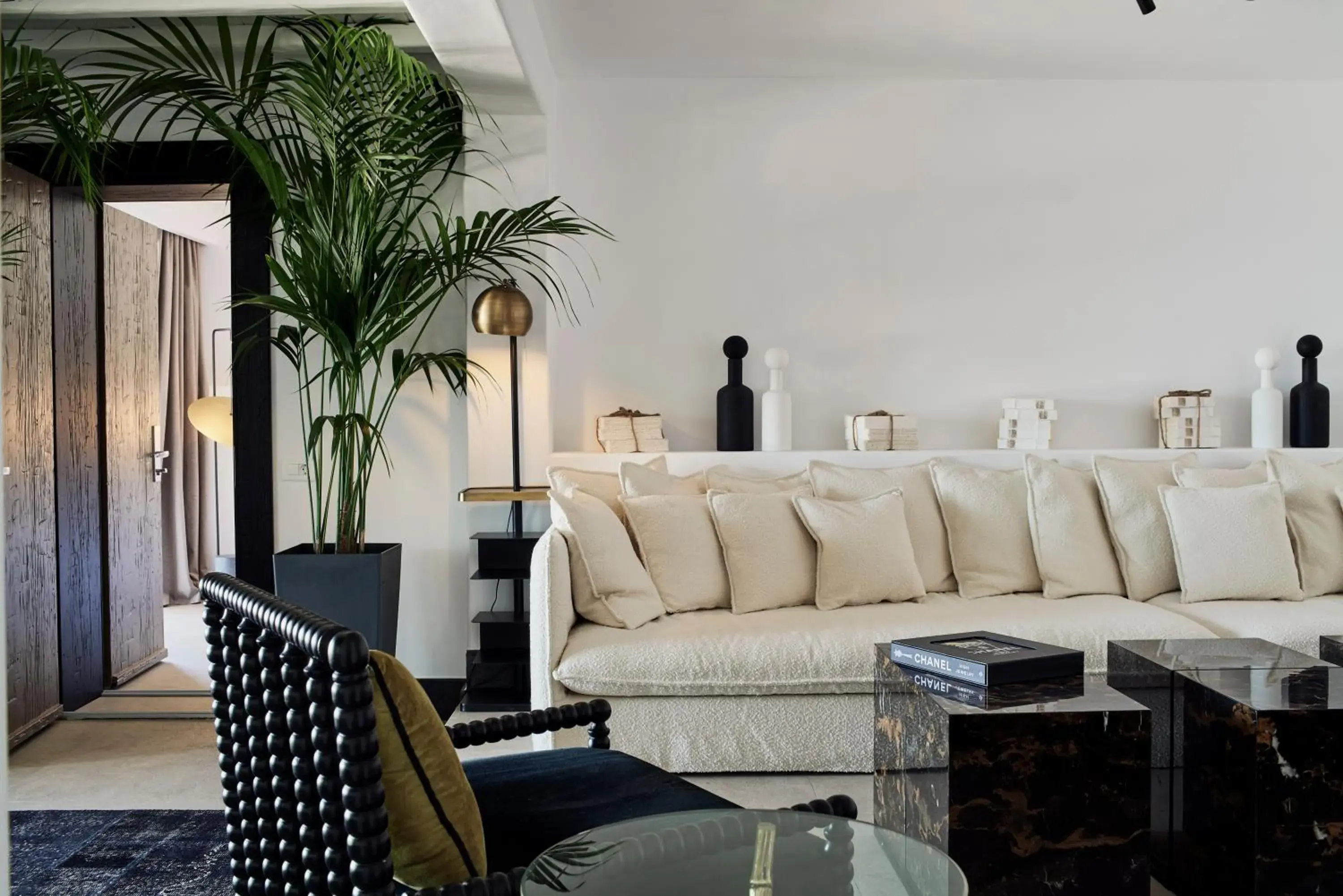 Living room in Myconian Villa Collection - Preferred Hotels & Resorts Living room in Myconian Villa Collection - Preferred Hotels & Resorts