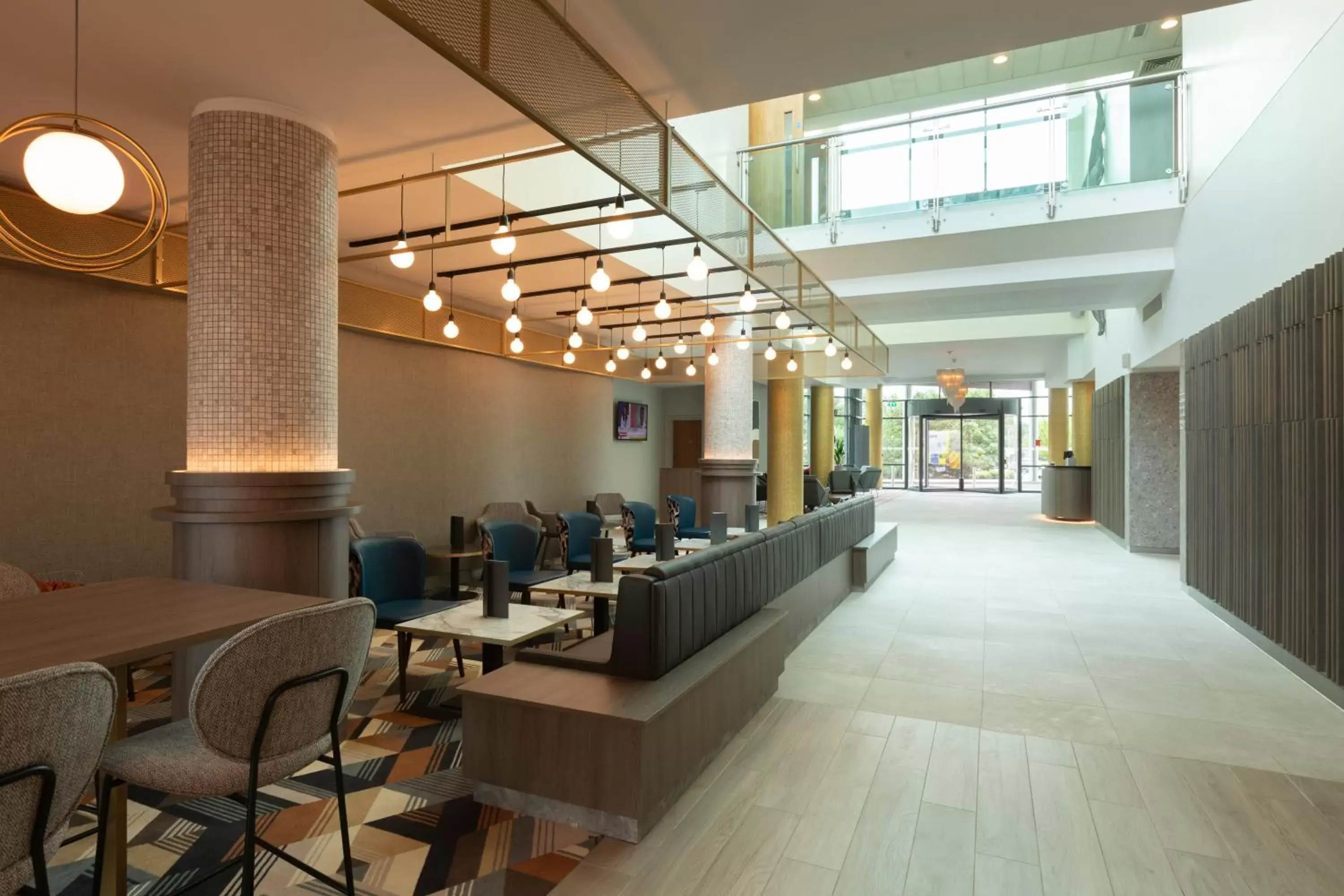 Lobby or reception in Crowne Plaza Birmingham NEC by IHG Lobby or reception in Crowne Plaza Birmingham NEC by IHG