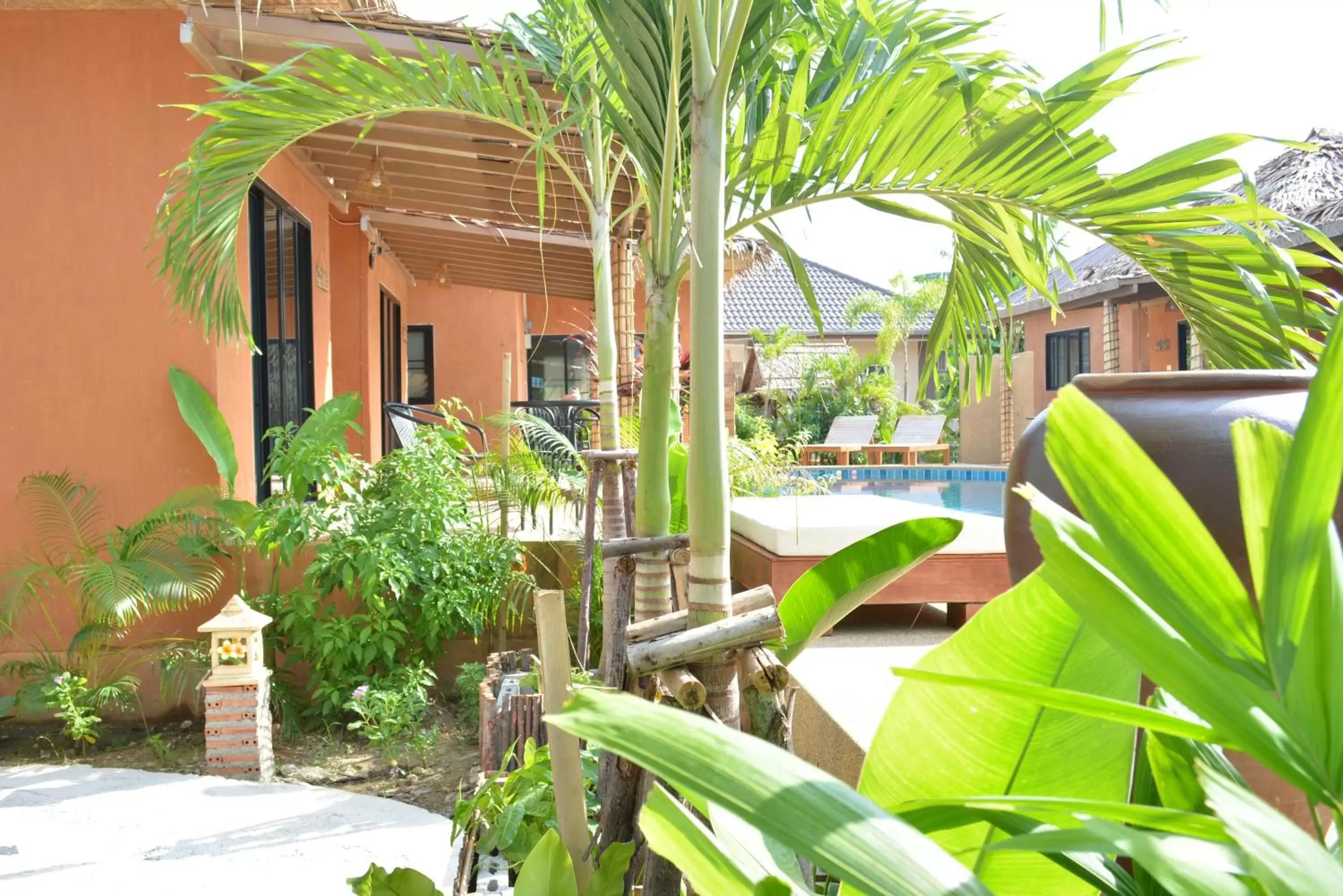 Balcony/Terrace, Swimming Pool in Panisara Pool Villa Resort Huahin