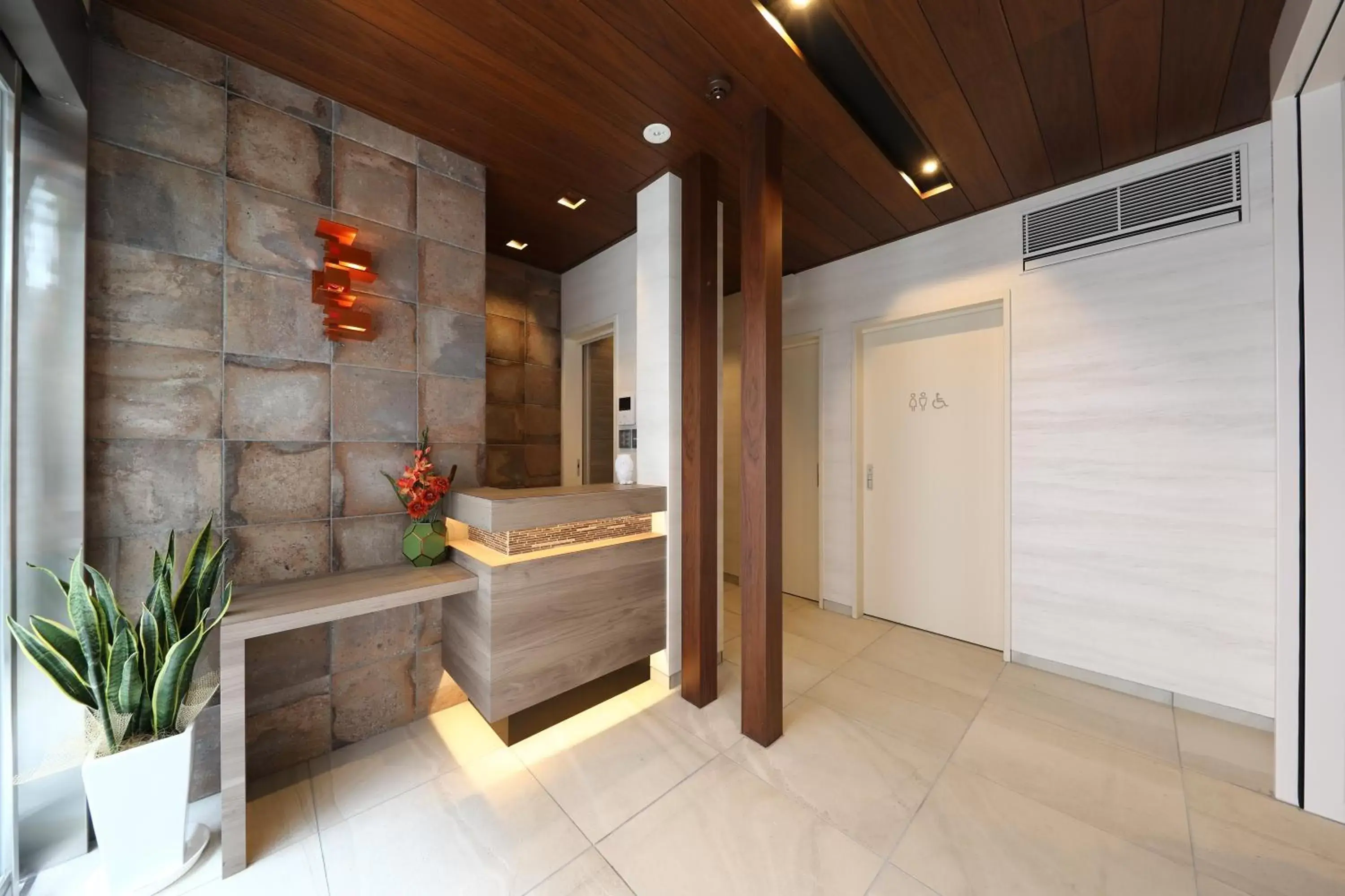 Lobby or reception, Bathroom in GRAND BASE Hakata City