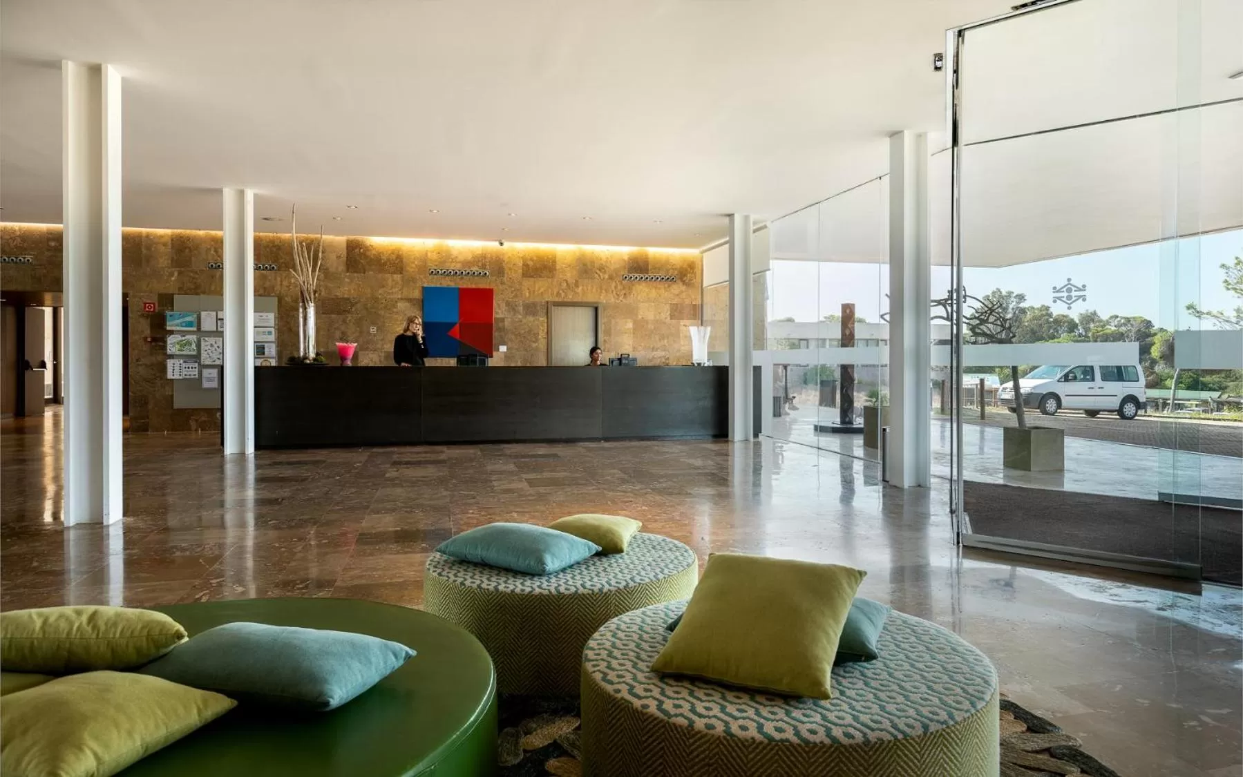 Lobby or reception in Parador de El Saler