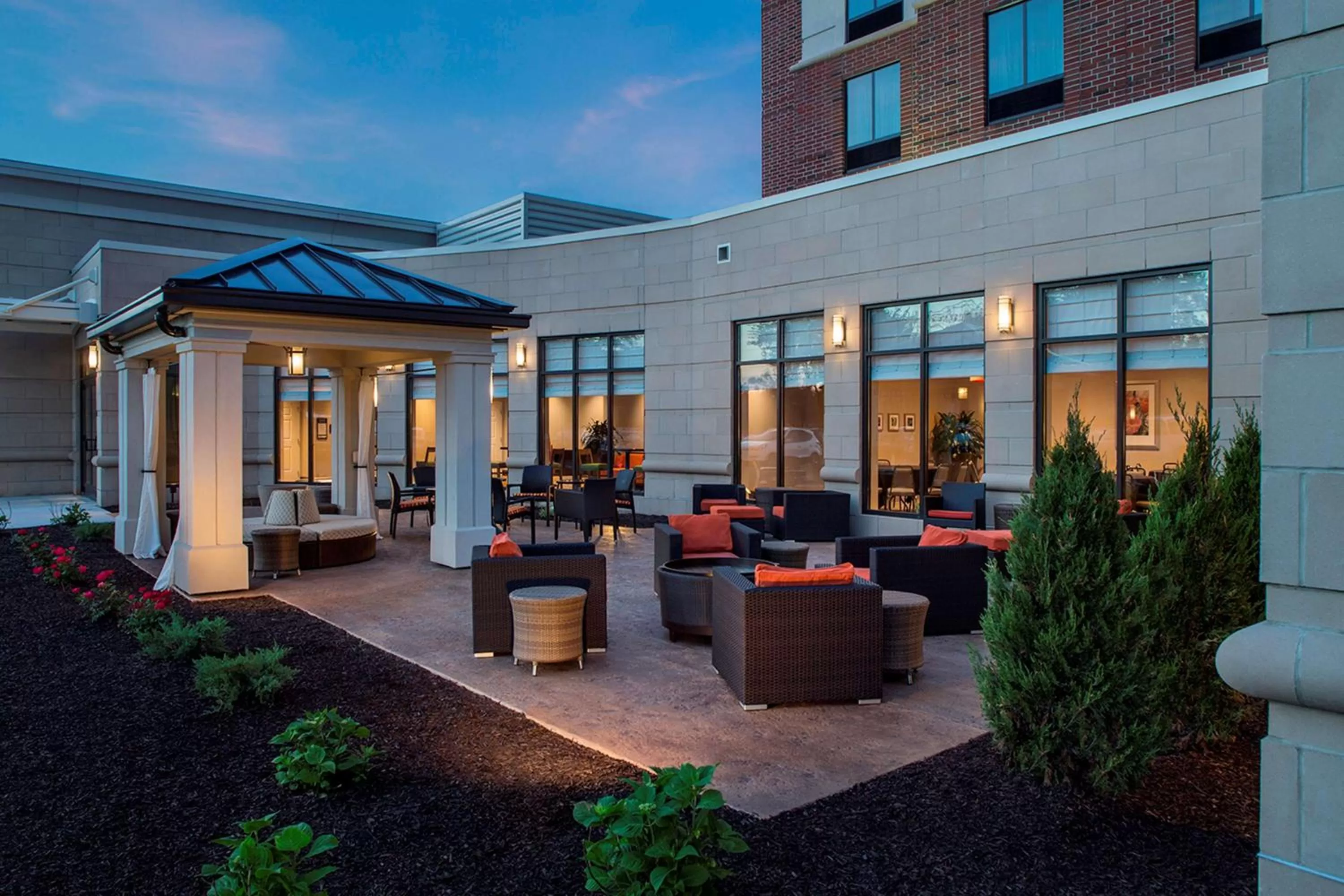 Patio in Hilton Garden Inn Akron