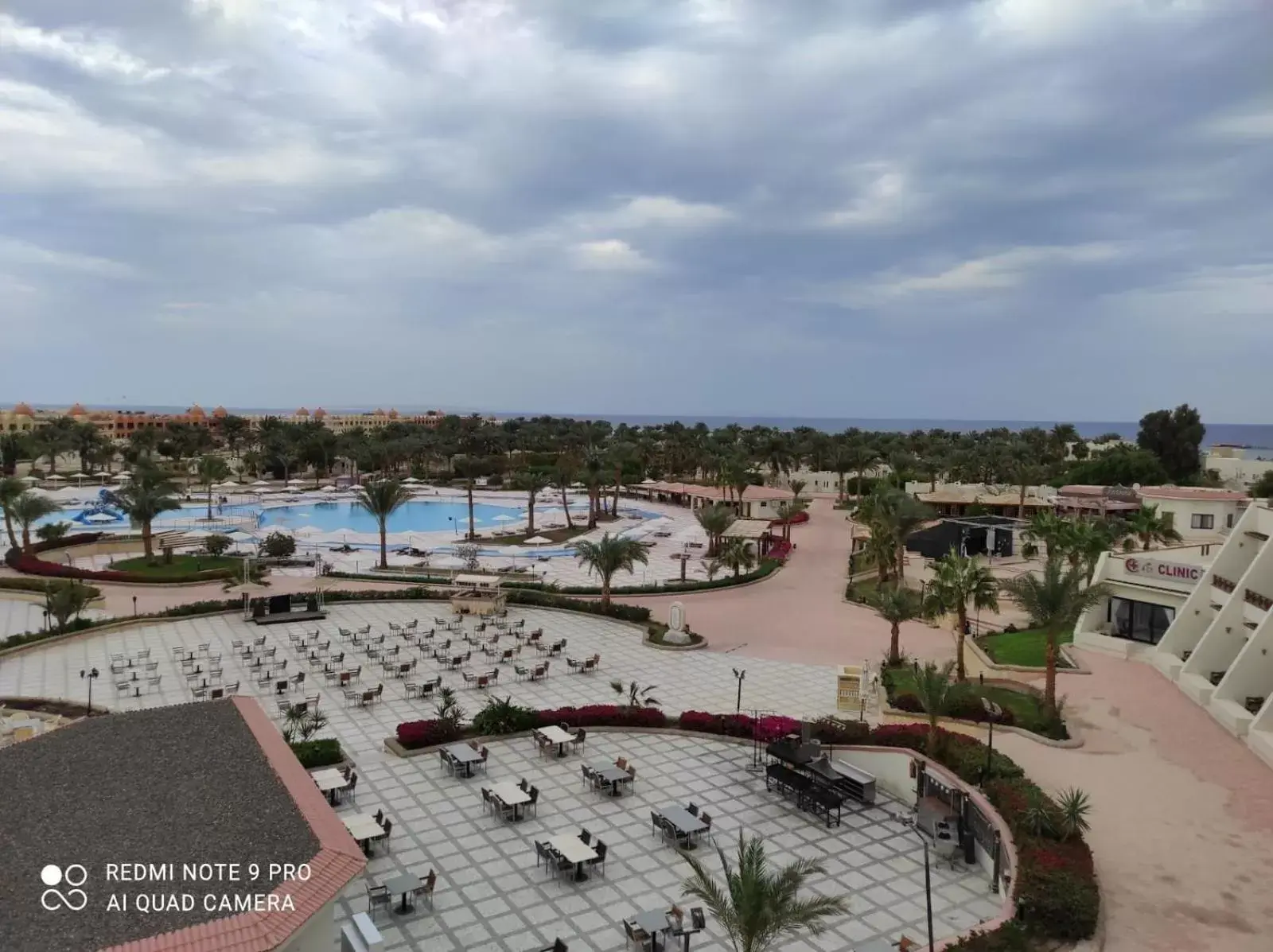 Bird's eye view, Pool View in Pharaoh Azur Resort