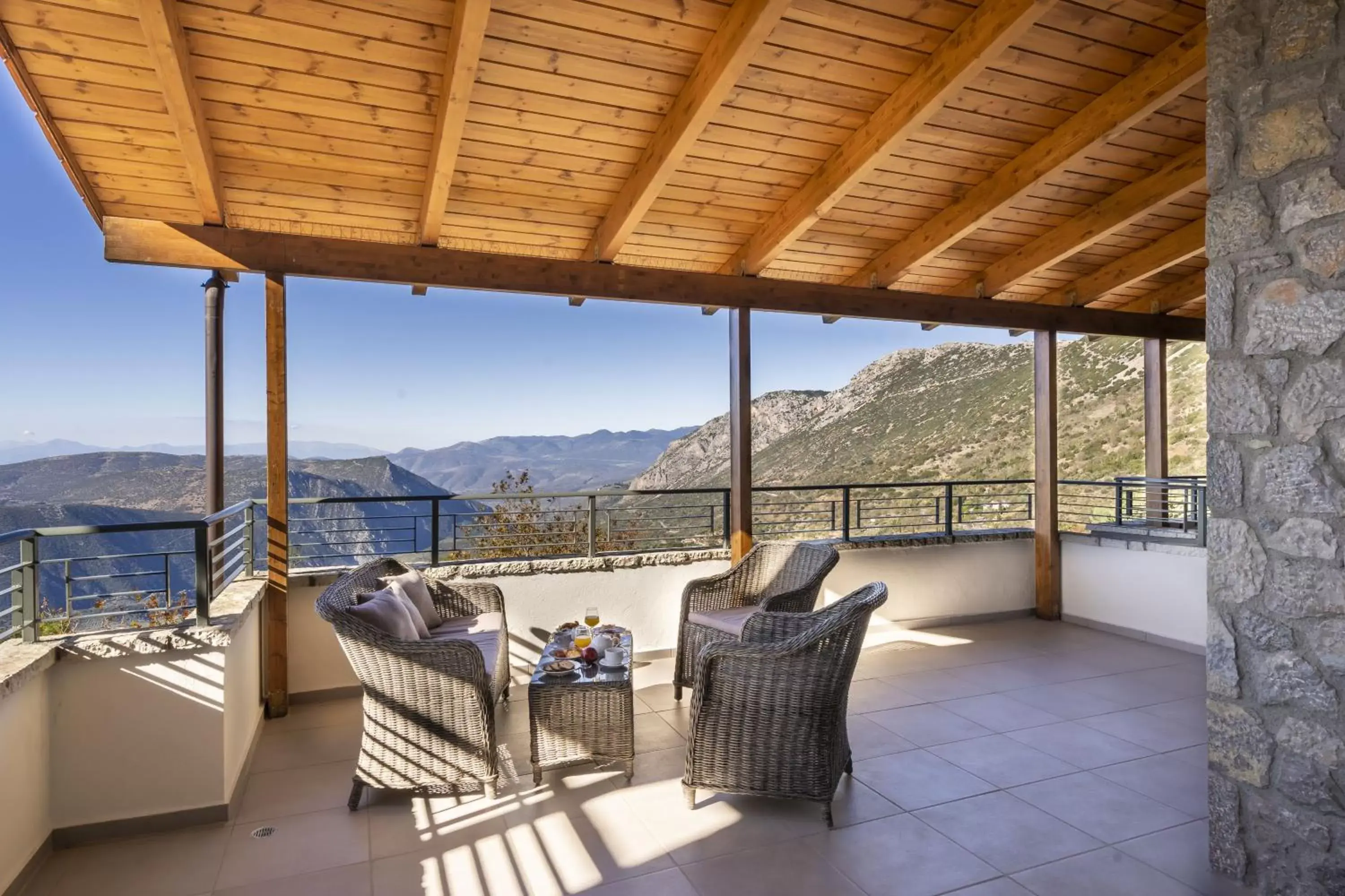 Balcony/Terrace in Domotel Anemolia Mountain Resort