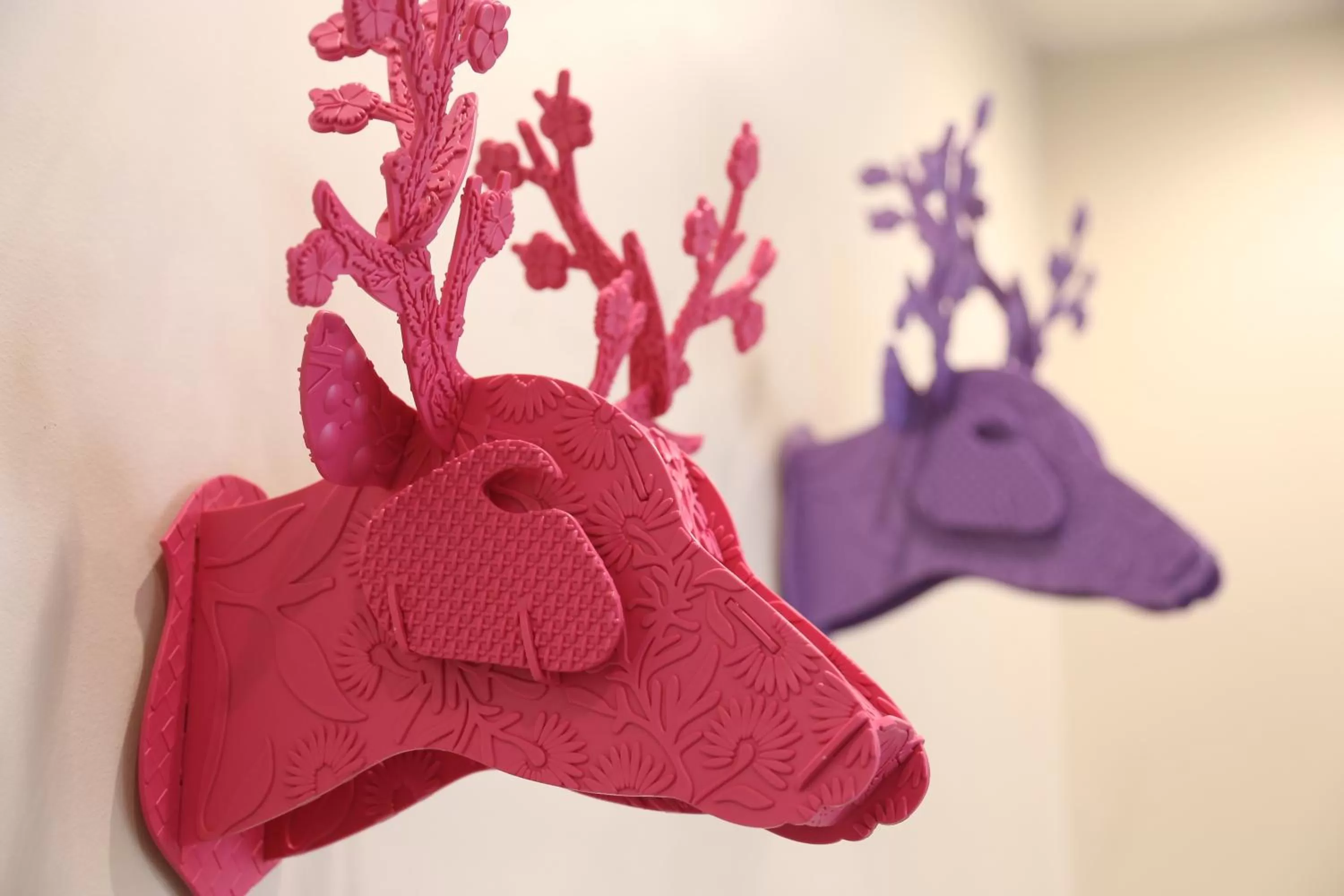 Decorative detail, Bed in Pink Hotel