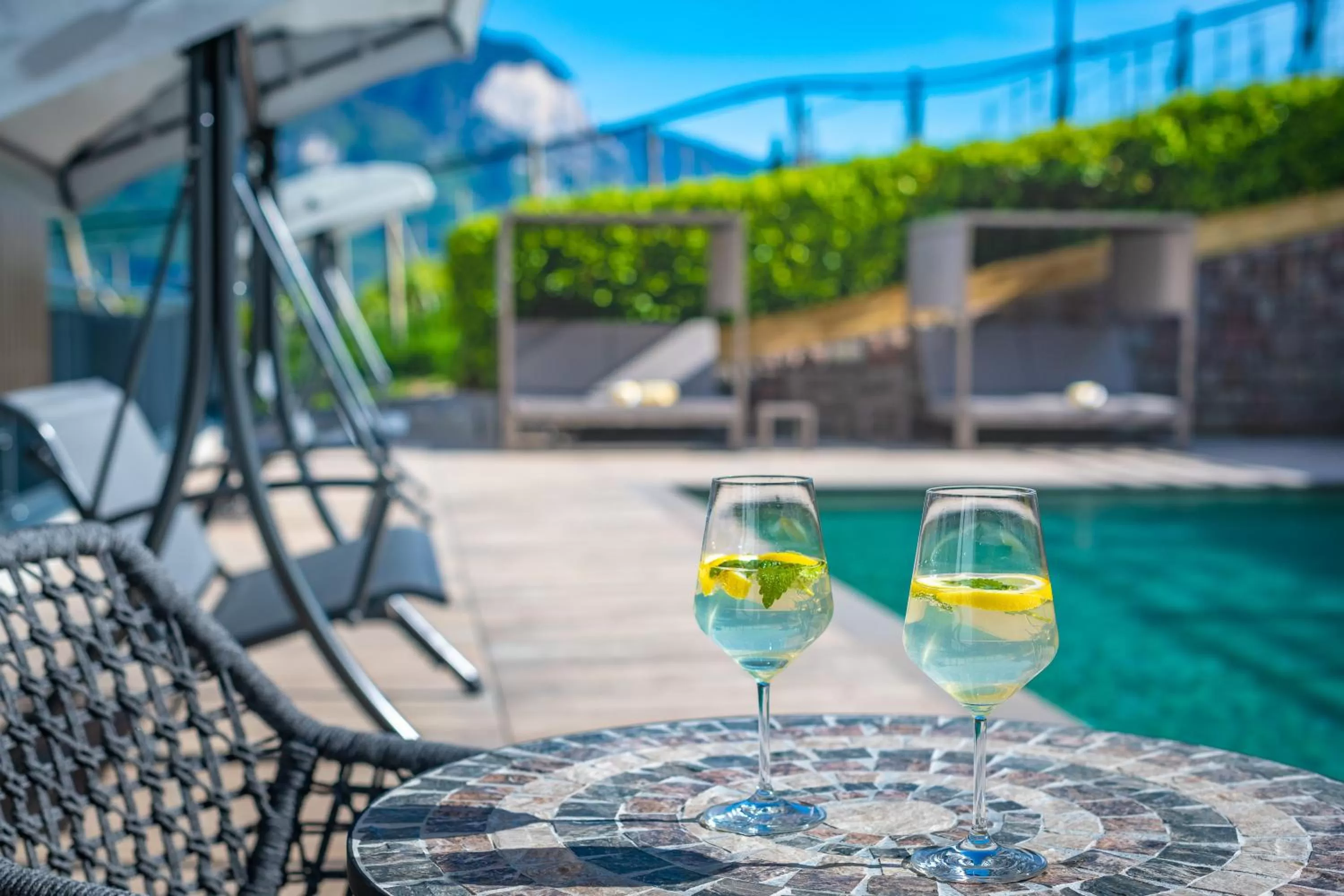 Swimming pool in Residence Garni Hotel Vineus