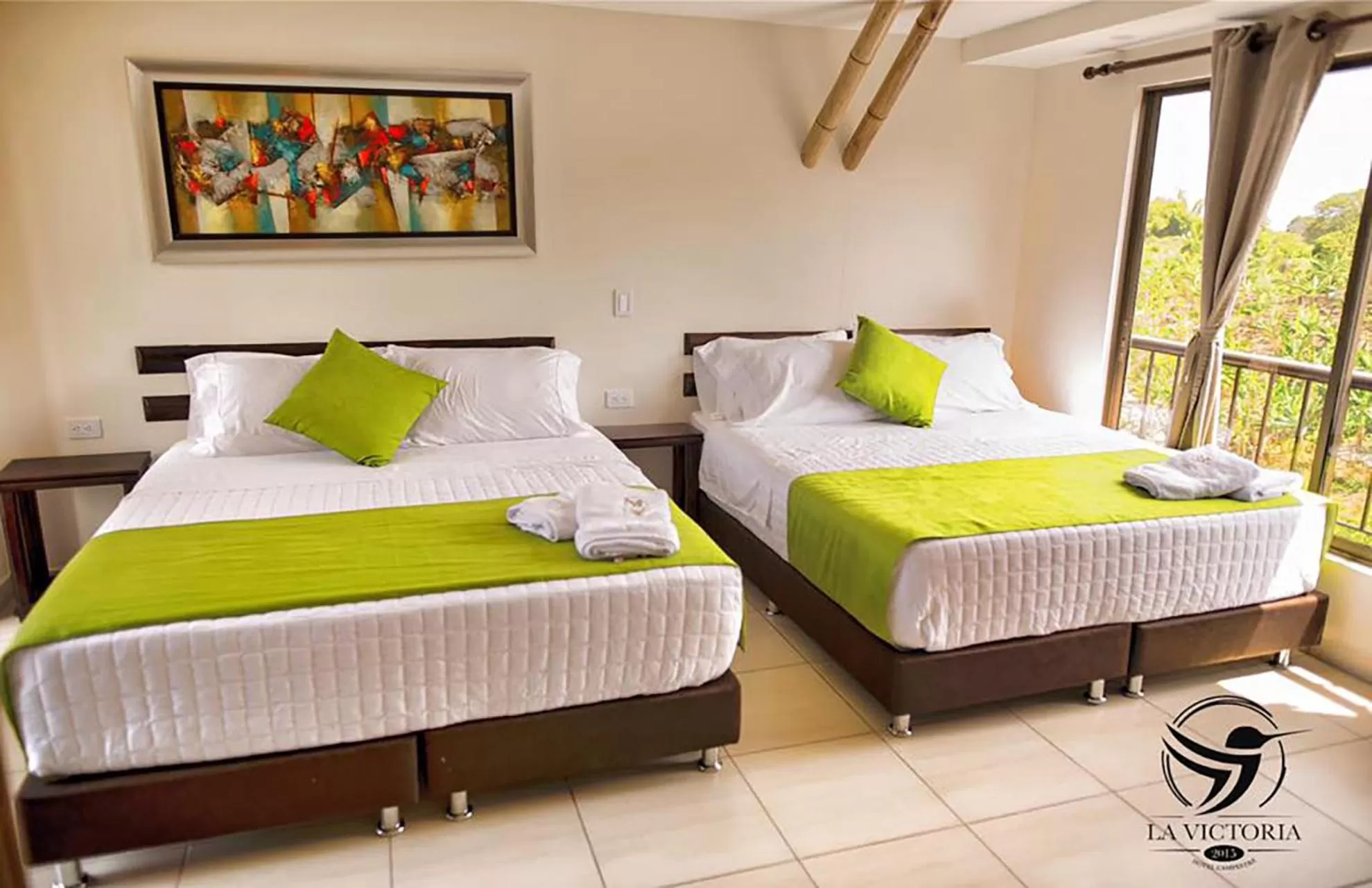 Bed in La Victoria Hotel Campestre