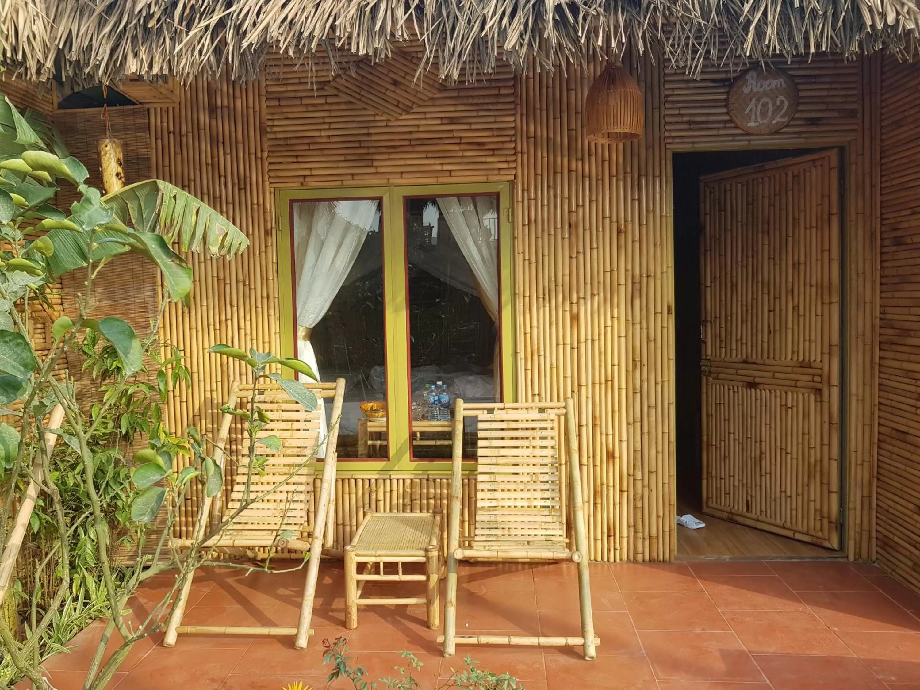 Balcony/Terrace in Tam Coc Wonderland Bungalow