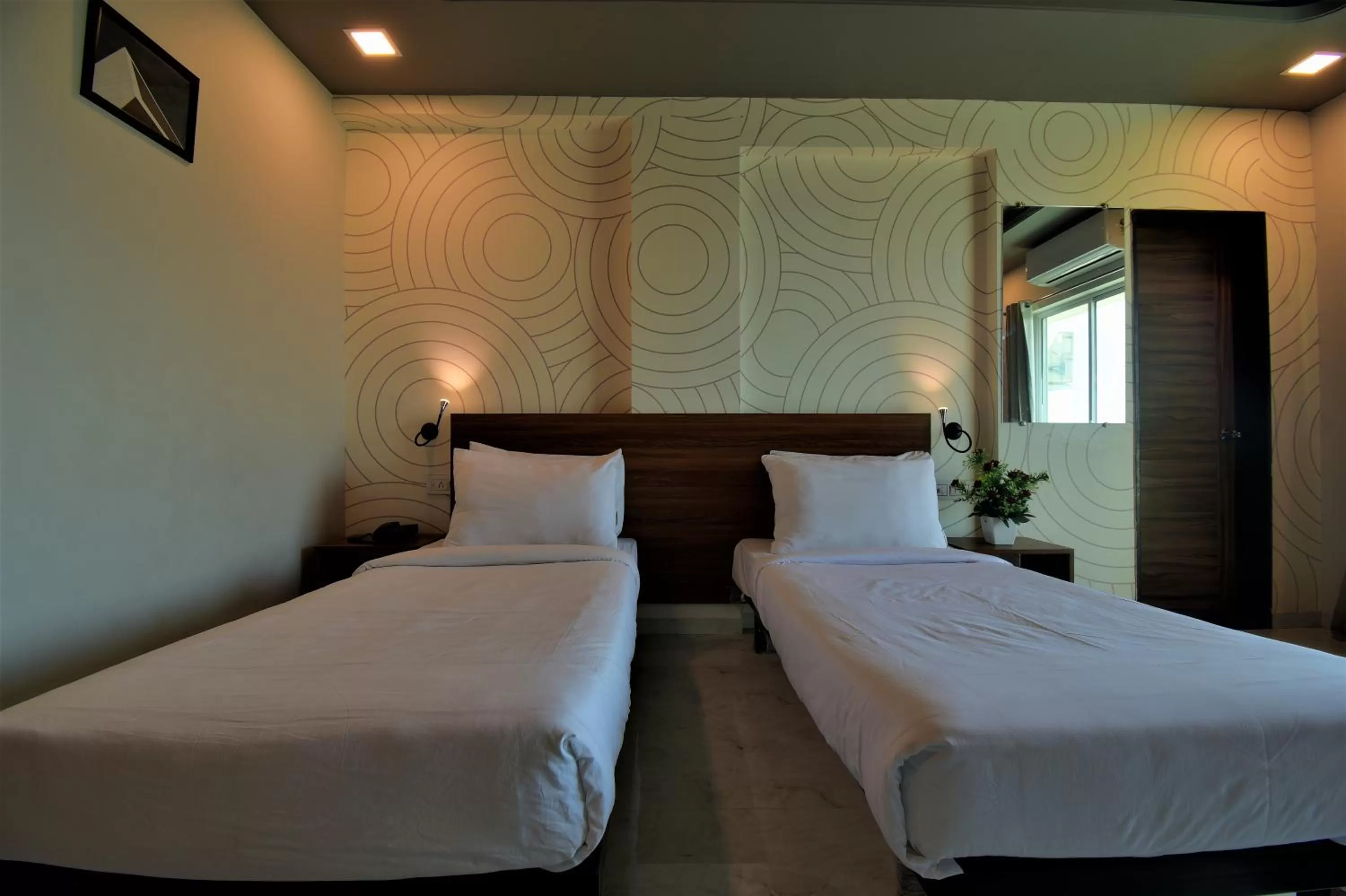 Bedroom, Bed in Manomay Homes