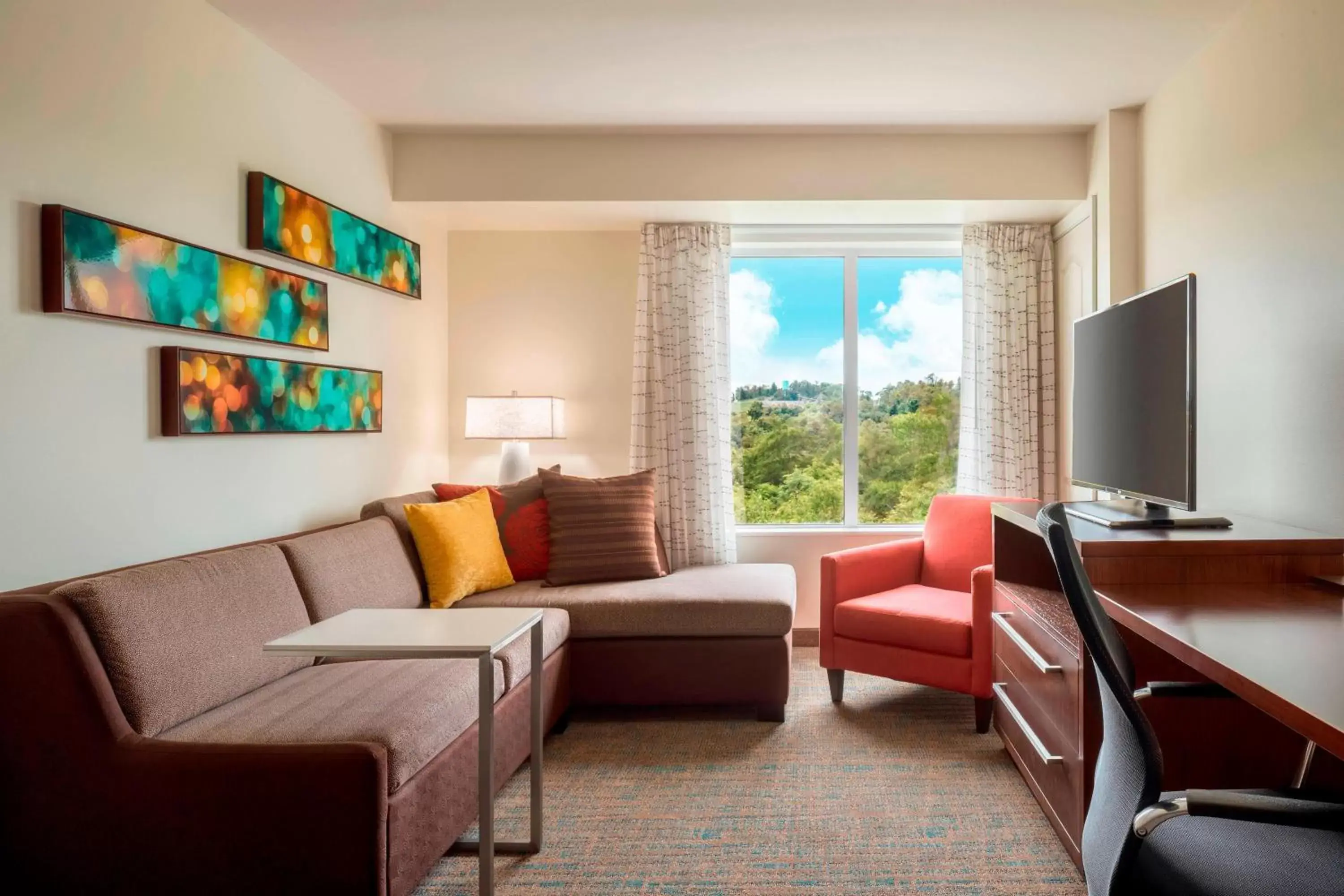 Living room, Seating Area in Residence Inn by Marriott Wheeling/St. Clairsville