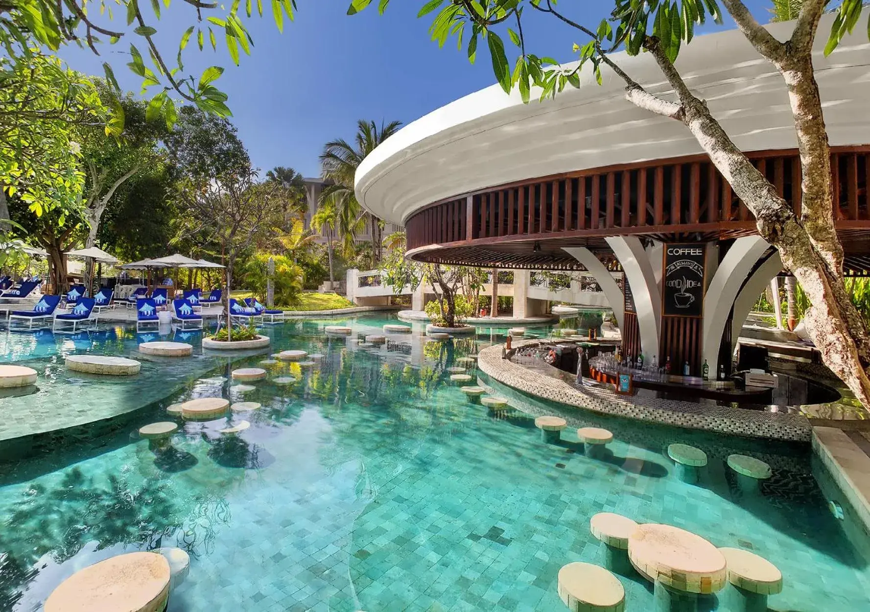 Restaurant/places to eat, Swimming Pool in Suites & Villas at Sofitel Bali