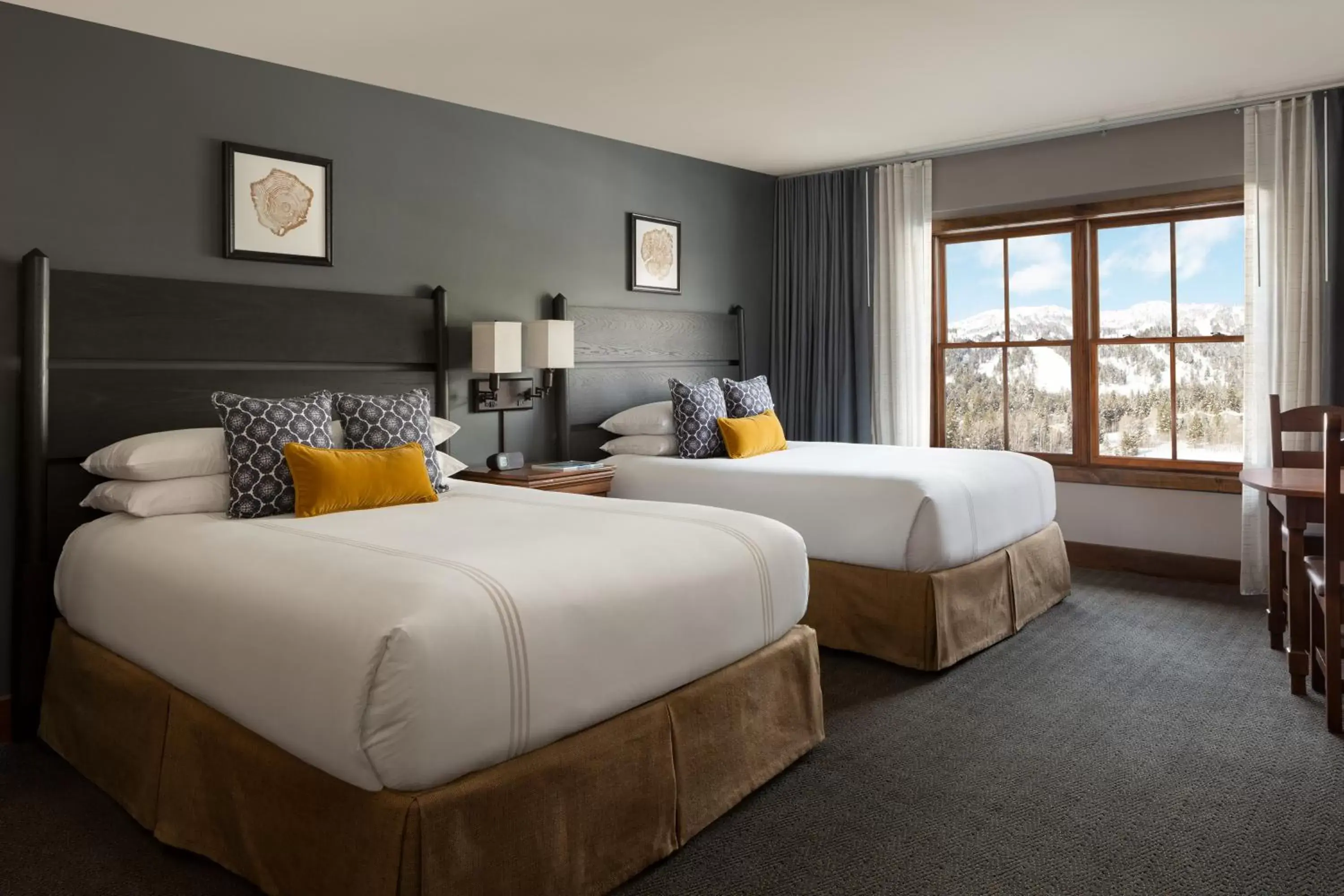 Bedroom in Teton Mountain Lodge and Spa, a Noble House Resort
