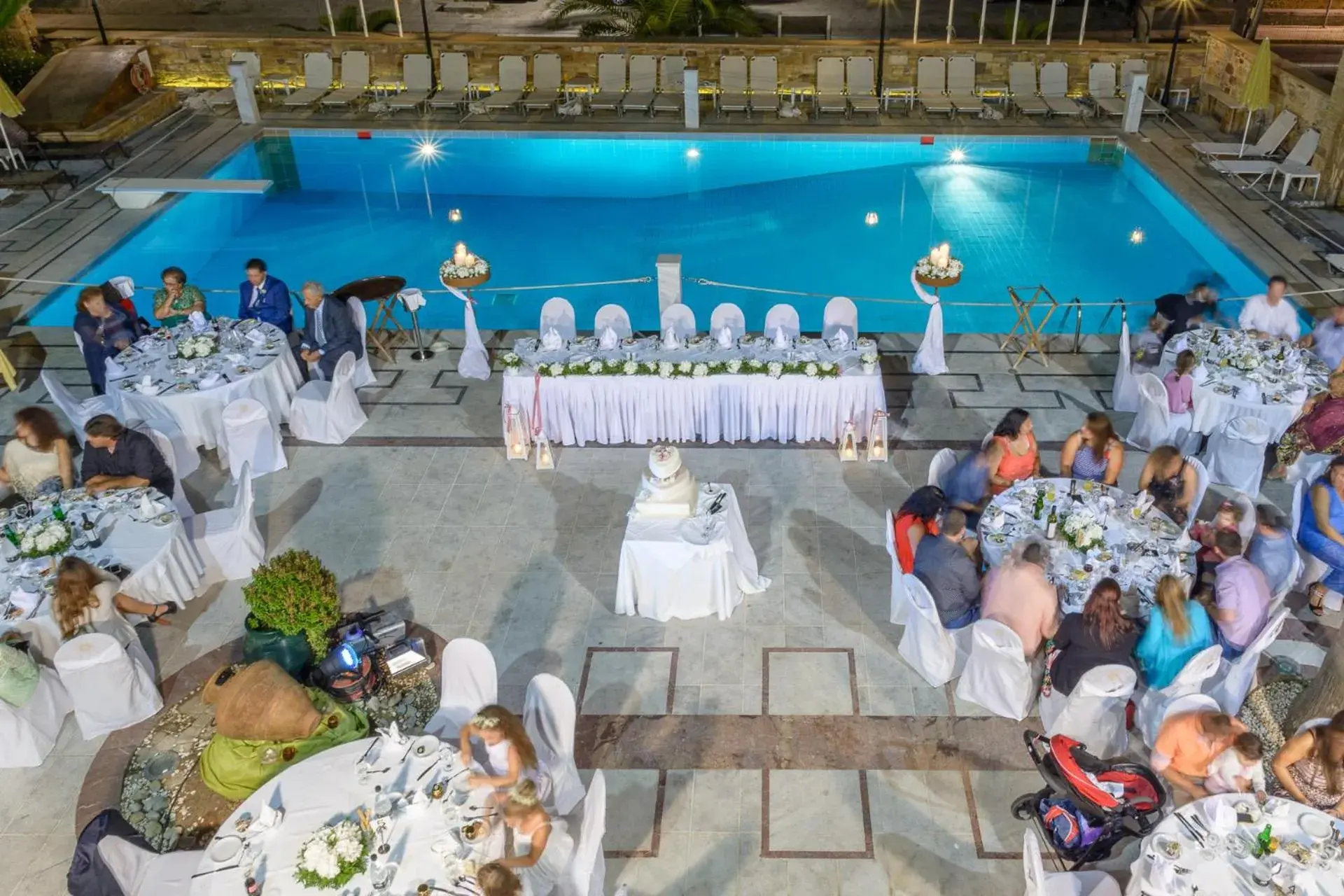 Entertainment, Pool View in Grecian Castle Chios