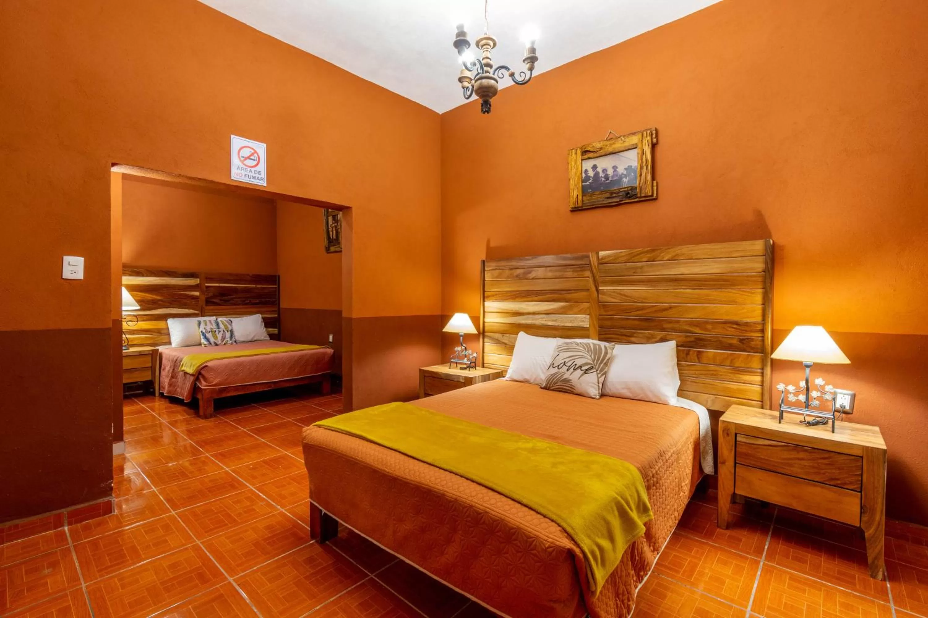 Bed in Hostería Casa Miranda Marquez