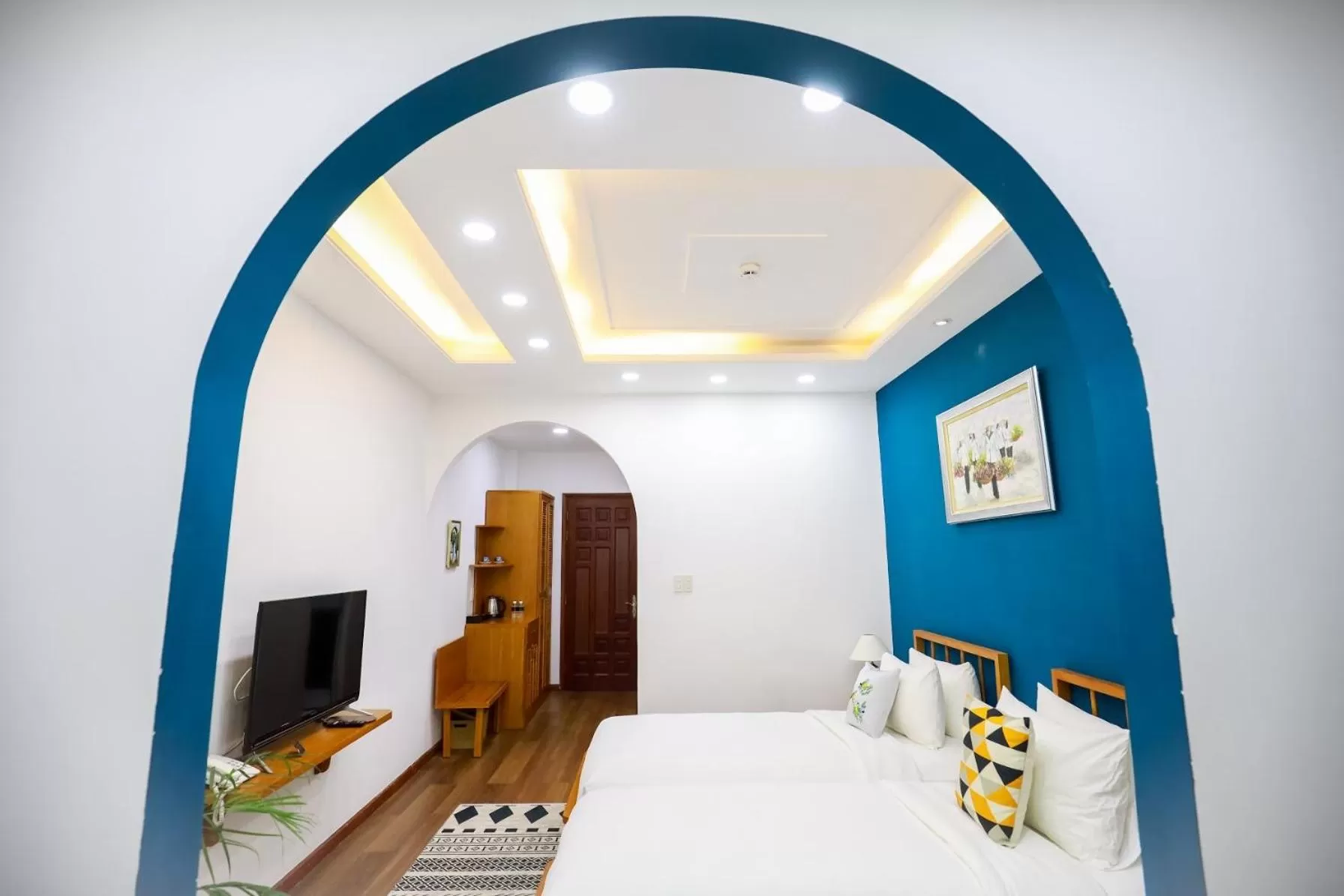 Bed in Chez Mimosa Local