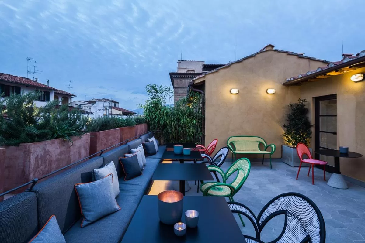 Patio in Hotel Milu Florence