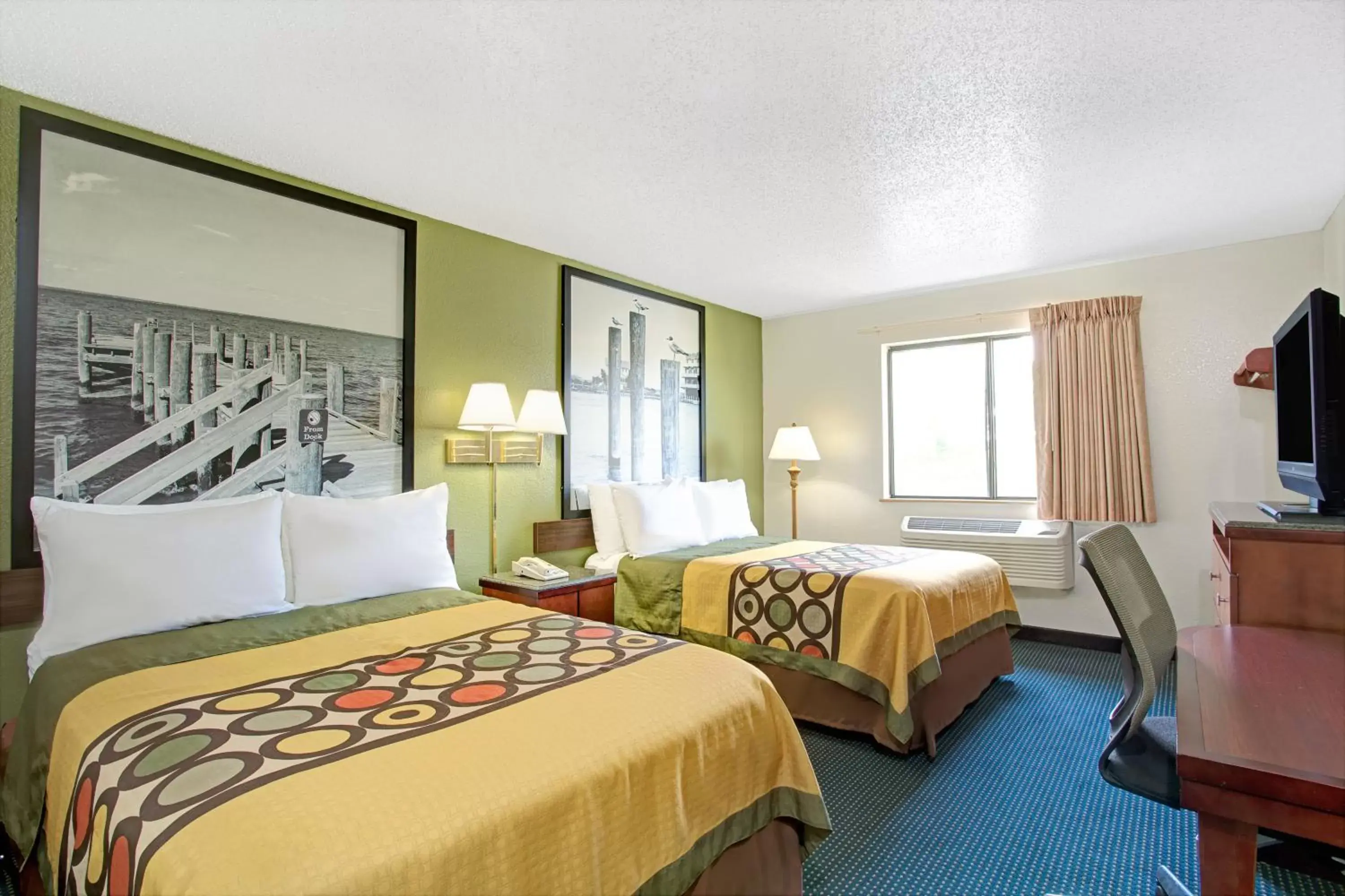 Deluxe Double Room with Two Double Beds - Non-Smoking in Super 8 by Wyndham Newport News/Jefferson Ave.