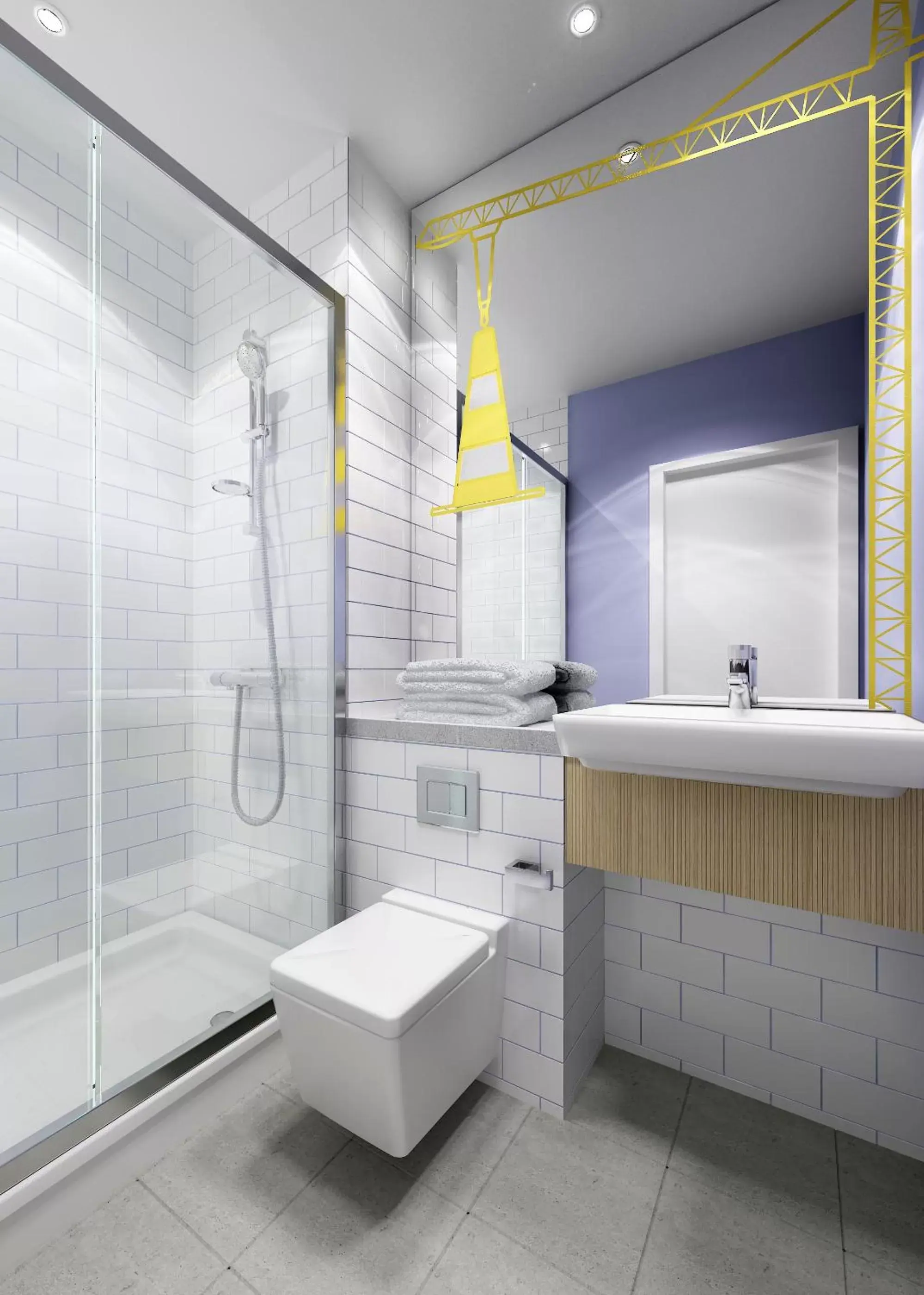 Shower, Bathroom in ibis Styles Glasgow Centre George Square
