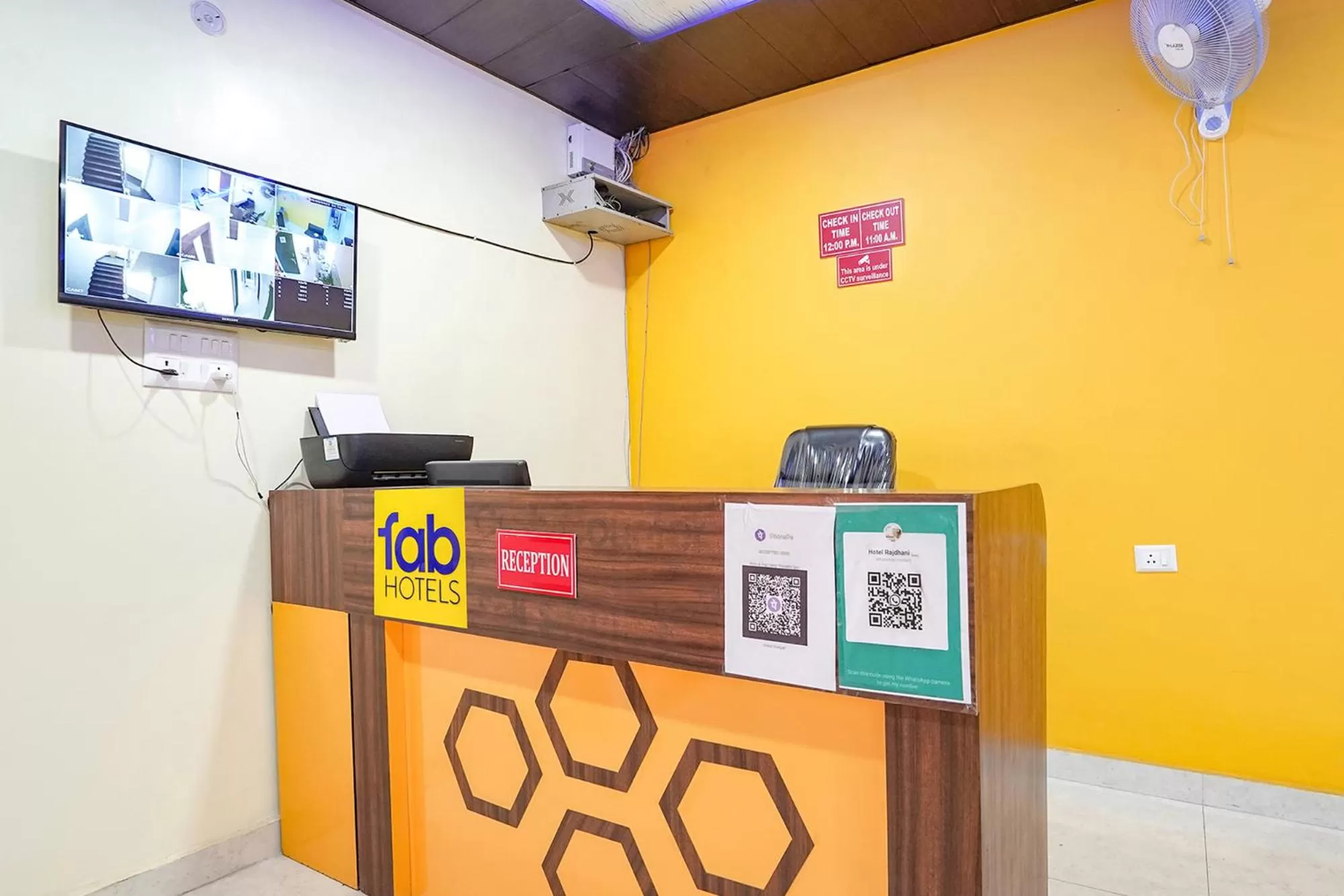 Lobby or reception in FabHotel Rajdhani