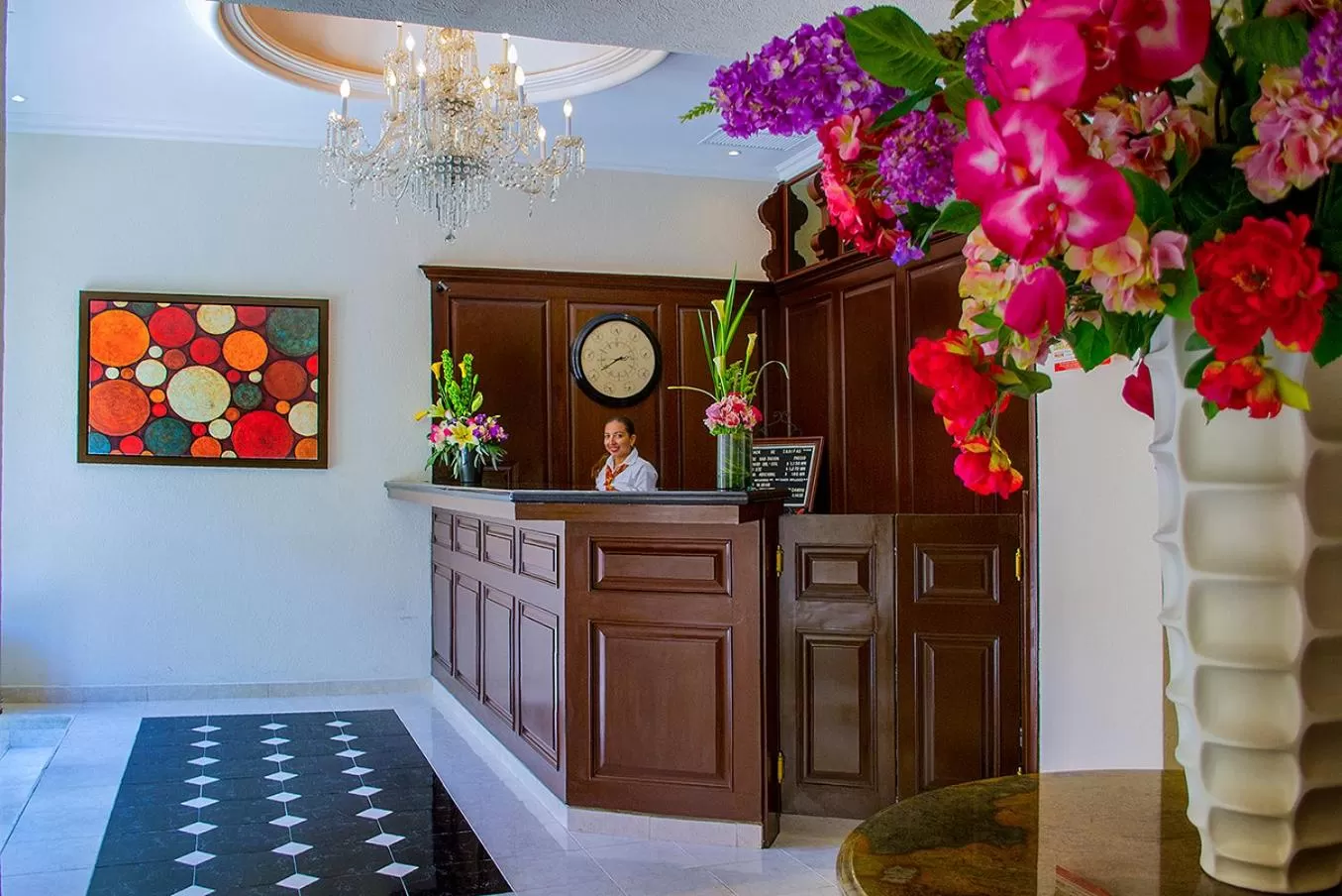 Lobby or reception, Bed in Hotel Plaza Colonial