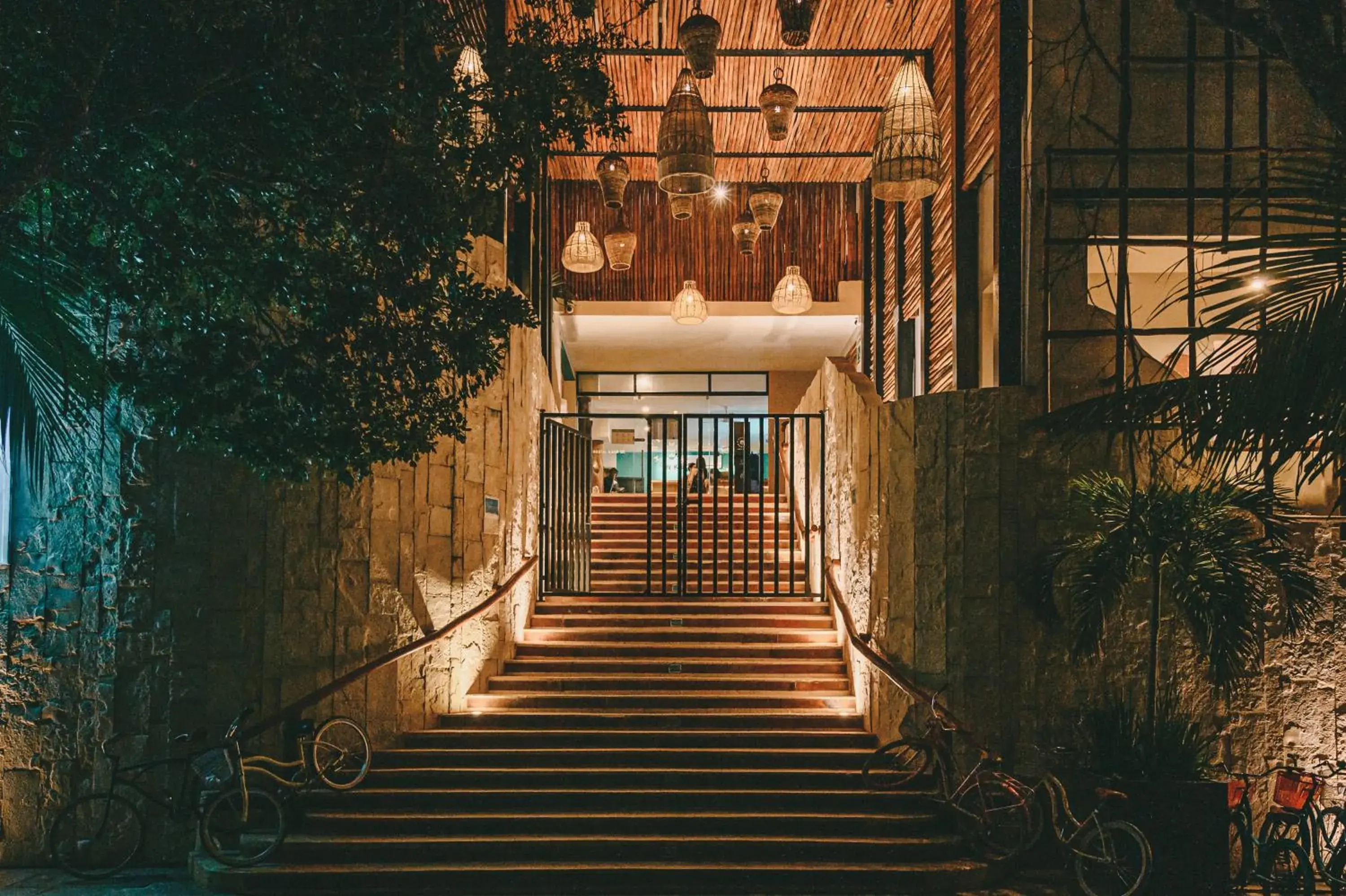 Facade/entrance in Mayan Monkey Tulum